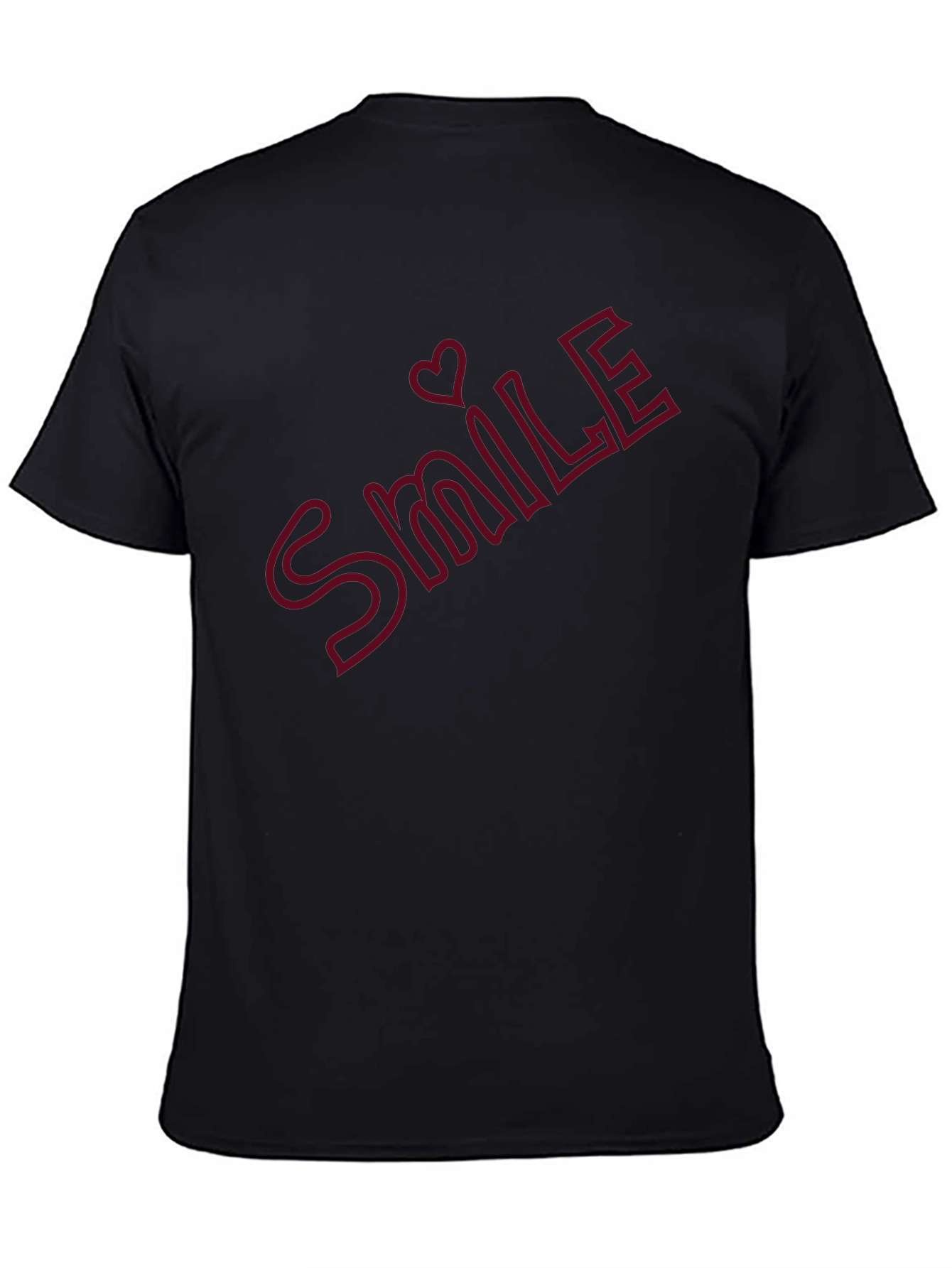 Smile Heart Graphic T-Shirt - Casual Comfort