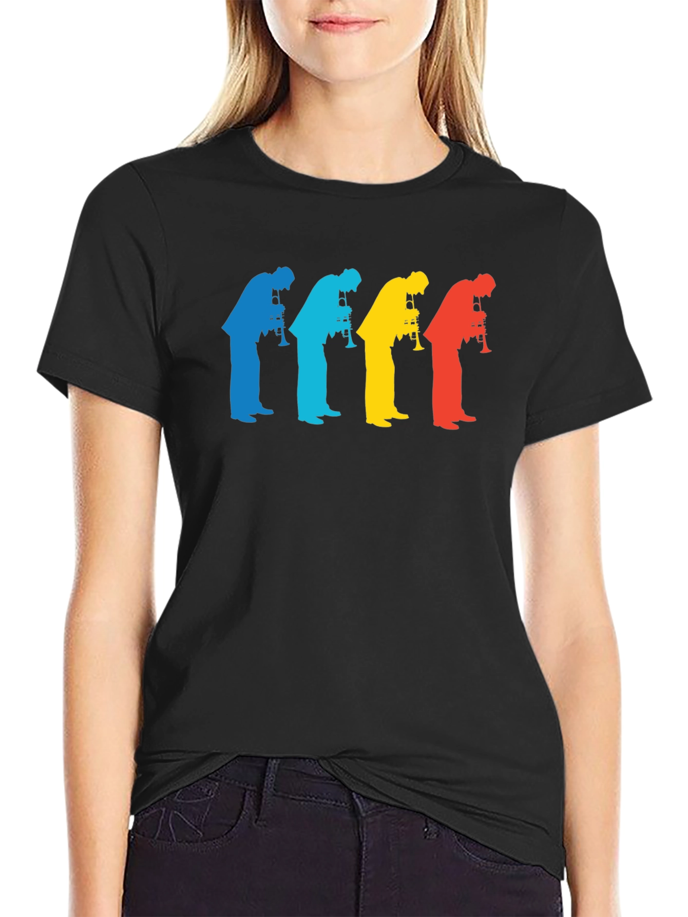 Vintage Style Trumpet Player T-Shirt