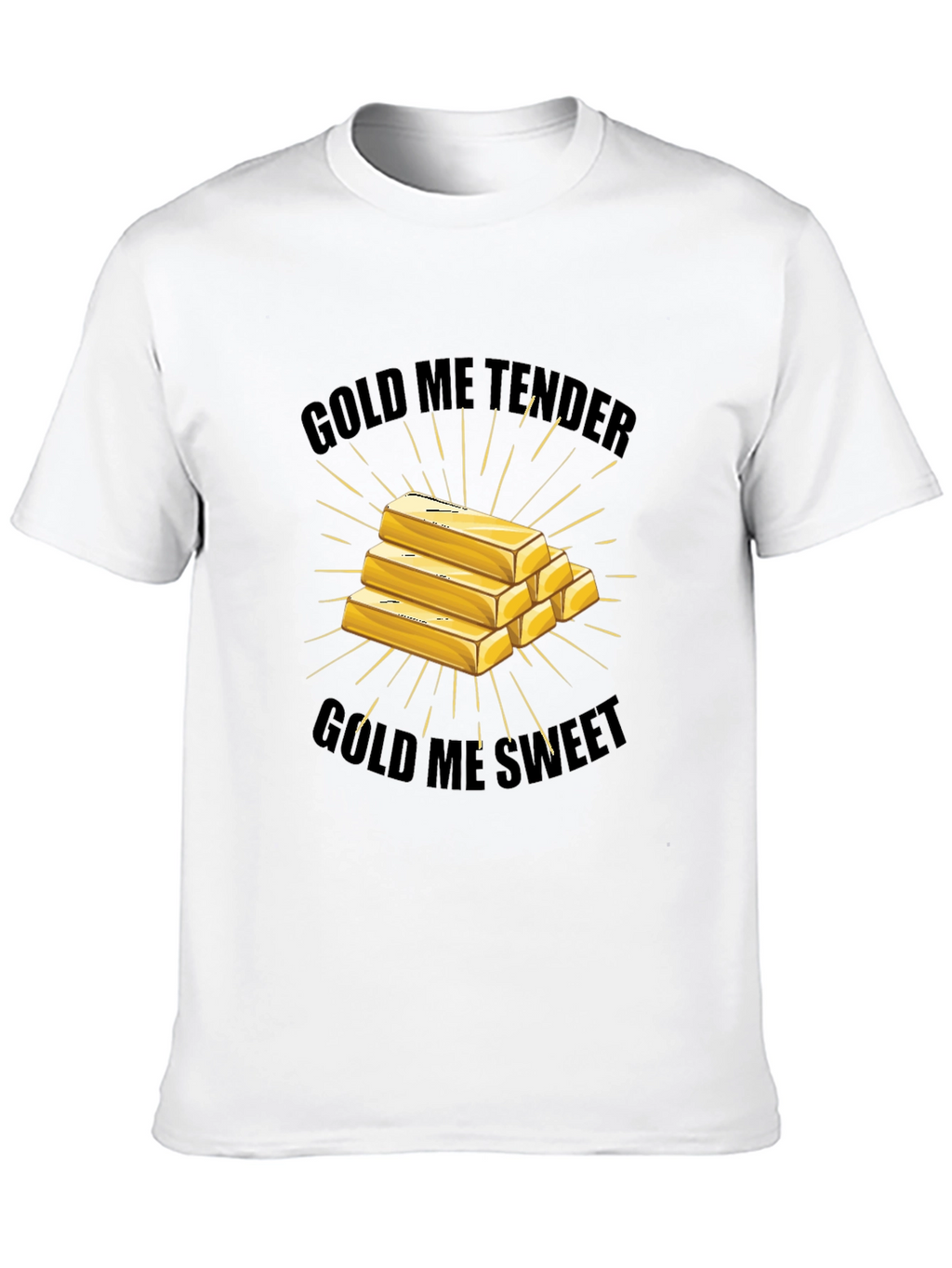 Gold Me Tender Tee - Sweet Gold Ingot Design
