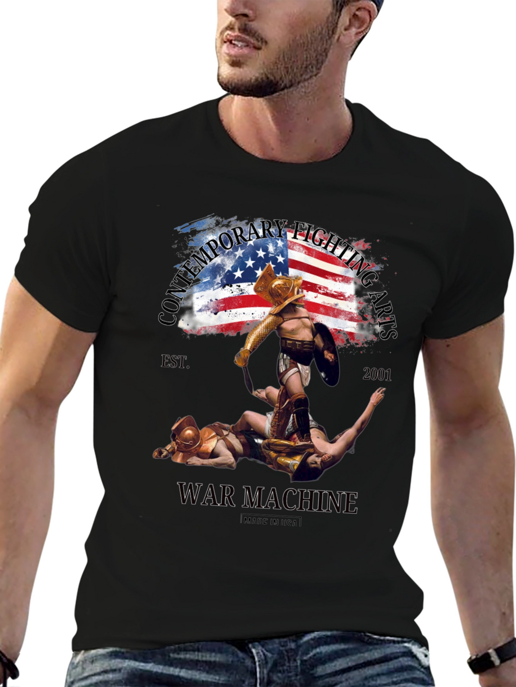 War Machine Fighting Arts Black T-Shirt
