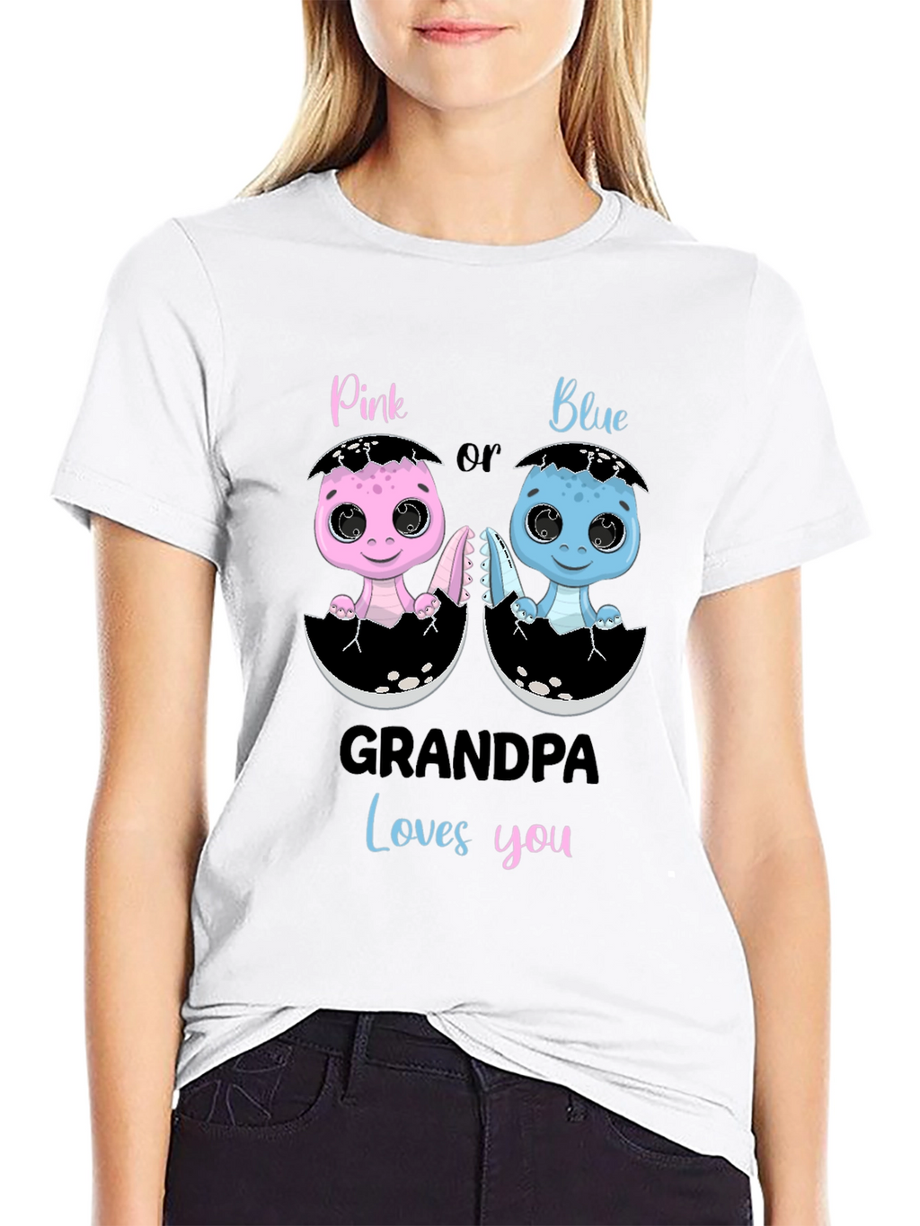 Grandpa Loves You Gender Reveal T-Shirt