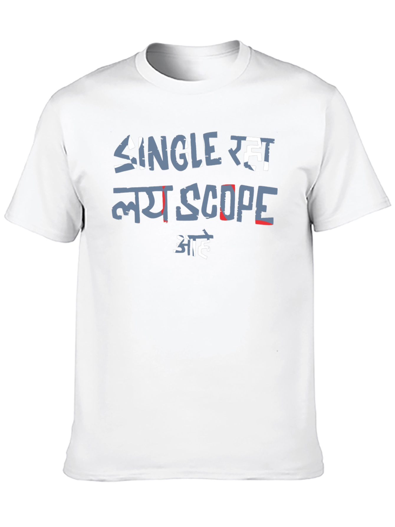 Single Raha Lay Scope Aahe Black T-Shirt
