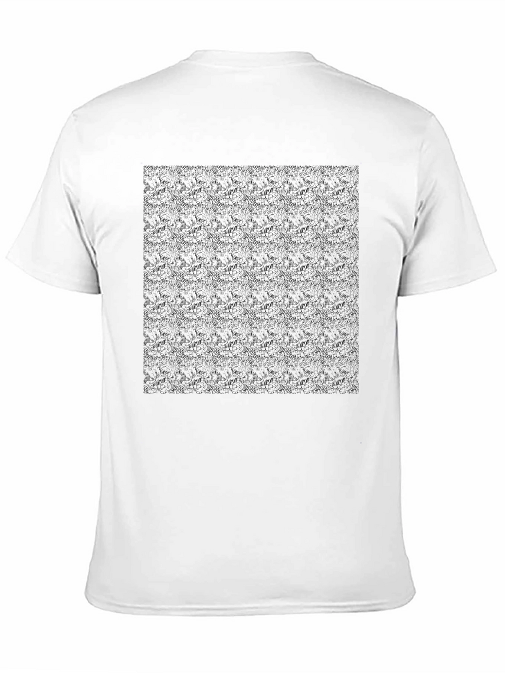 Stylish Black Patterned Tee - Everyday Comfort