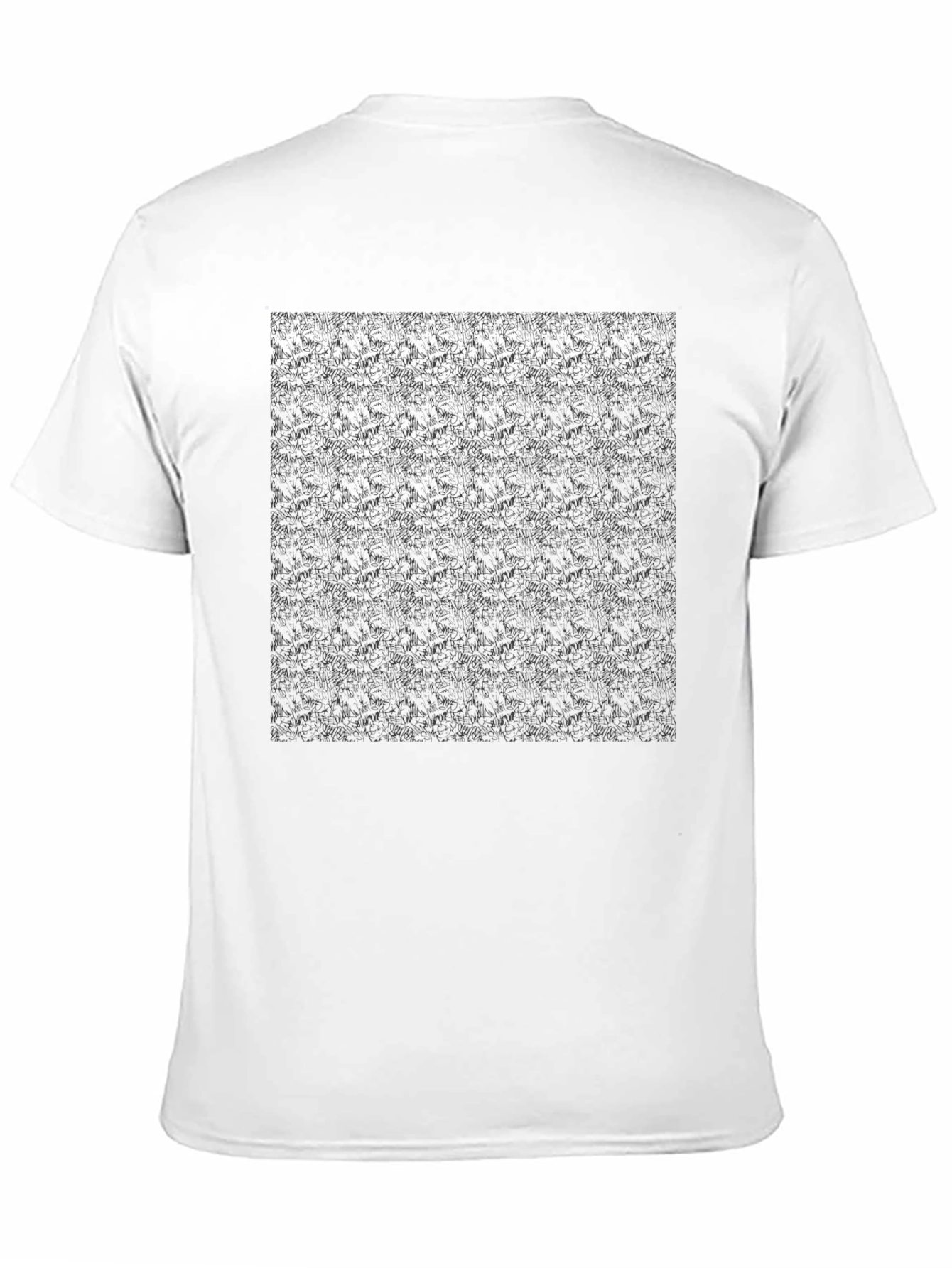Stylish Black Patterned Tee - Everyday Comfort