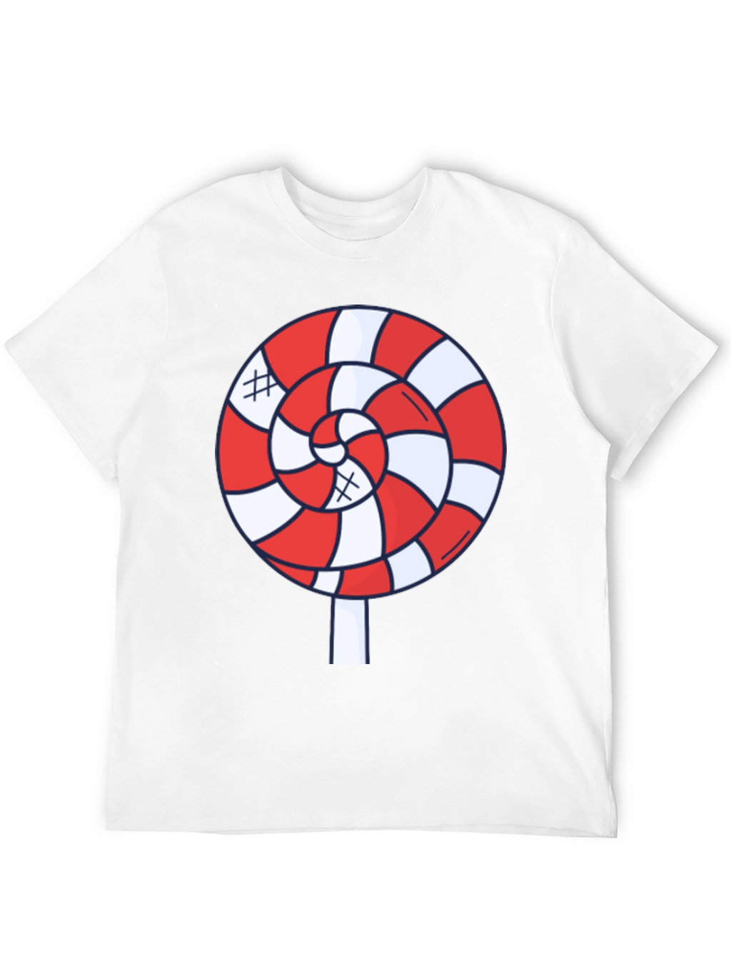 Candy Swirl Graphic Tee - Fun Black T-Shirt