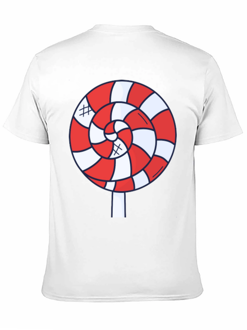 Candy Swirl Graphic Tee - Fun Black T-Shirt