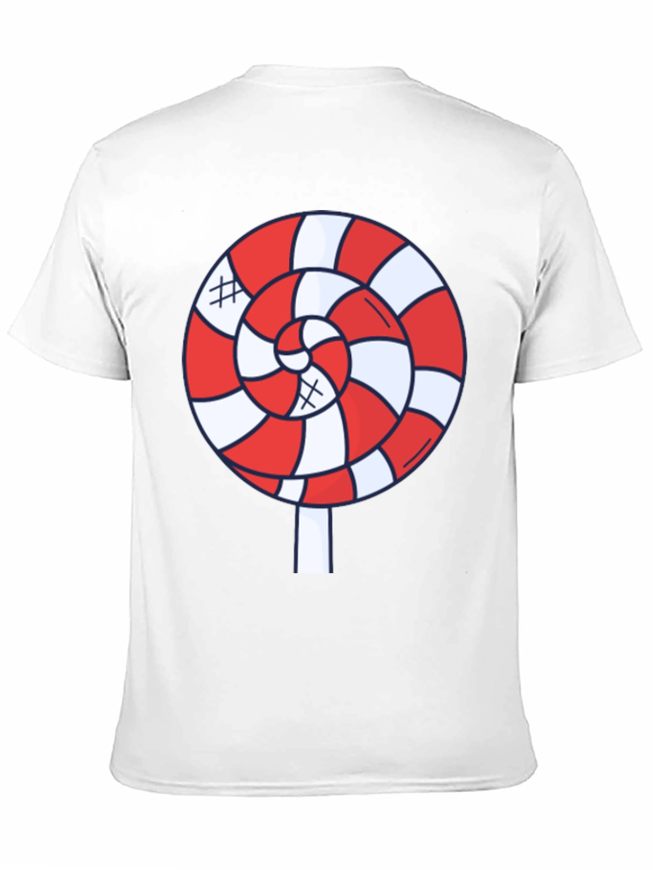 Candy Swirl Graphic Tee - Fun Black T-Shirt