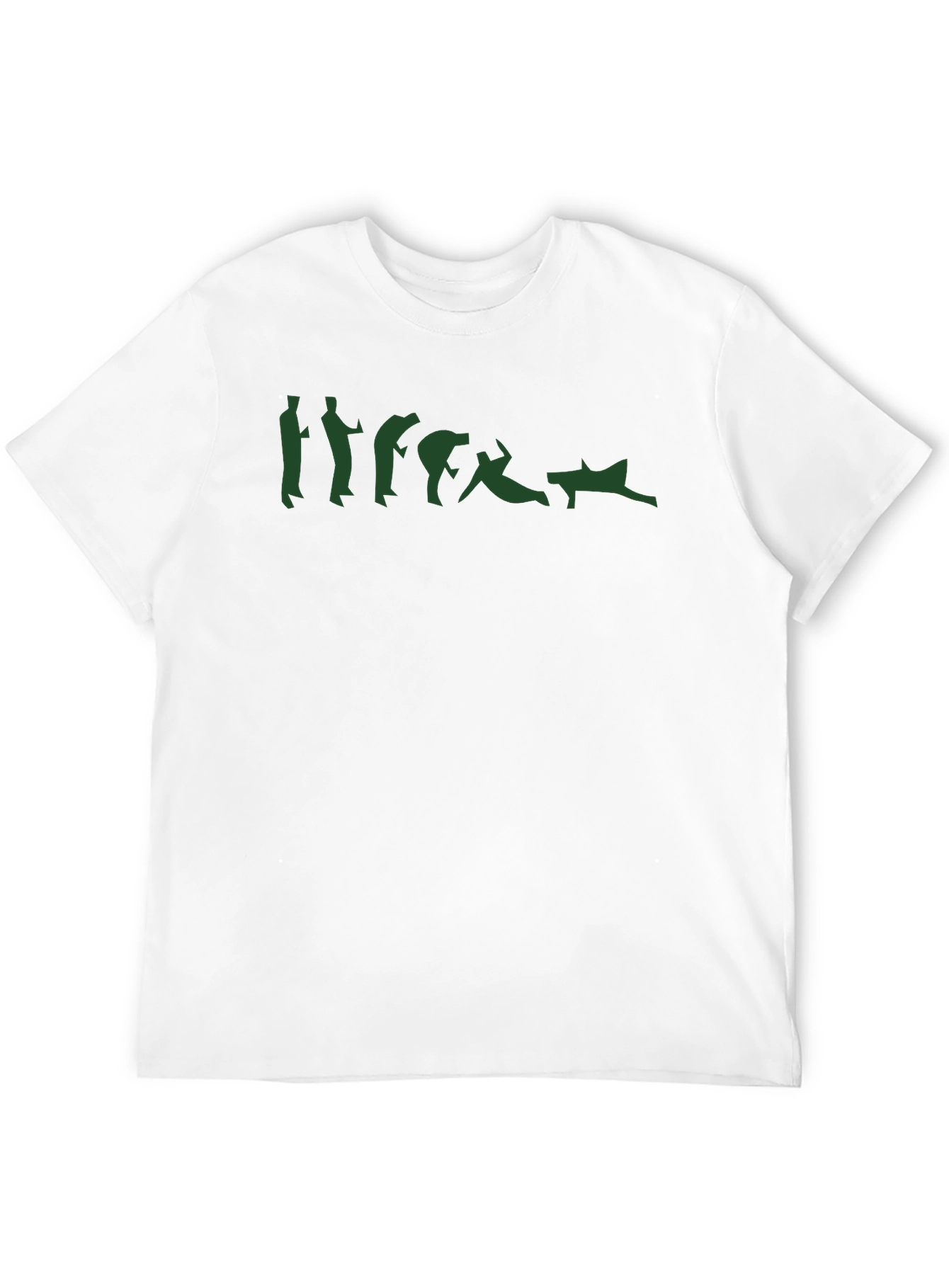 Falling Down Silhouette Black T-Shirt