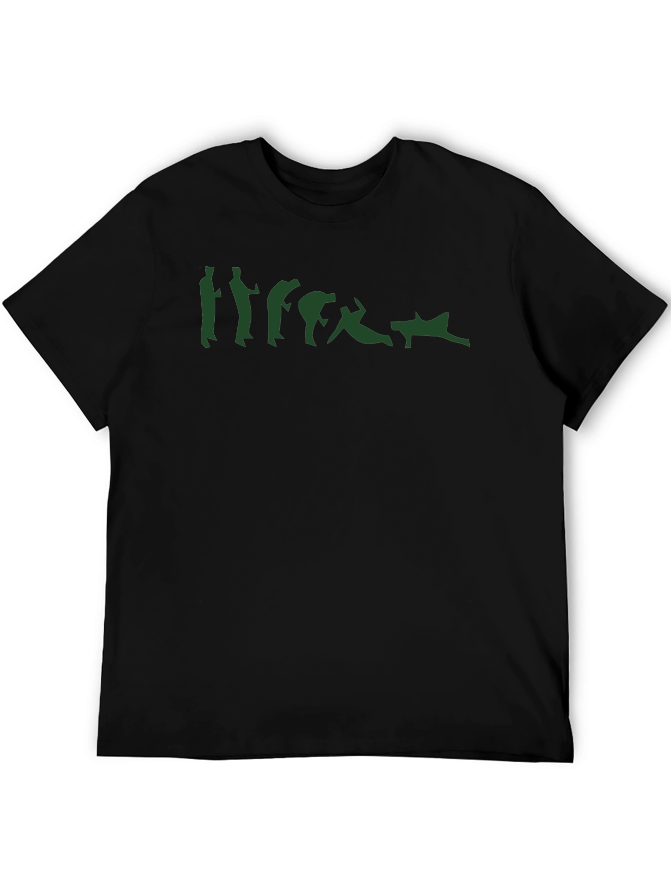 Falling Down Silhouette Black T-Shirt