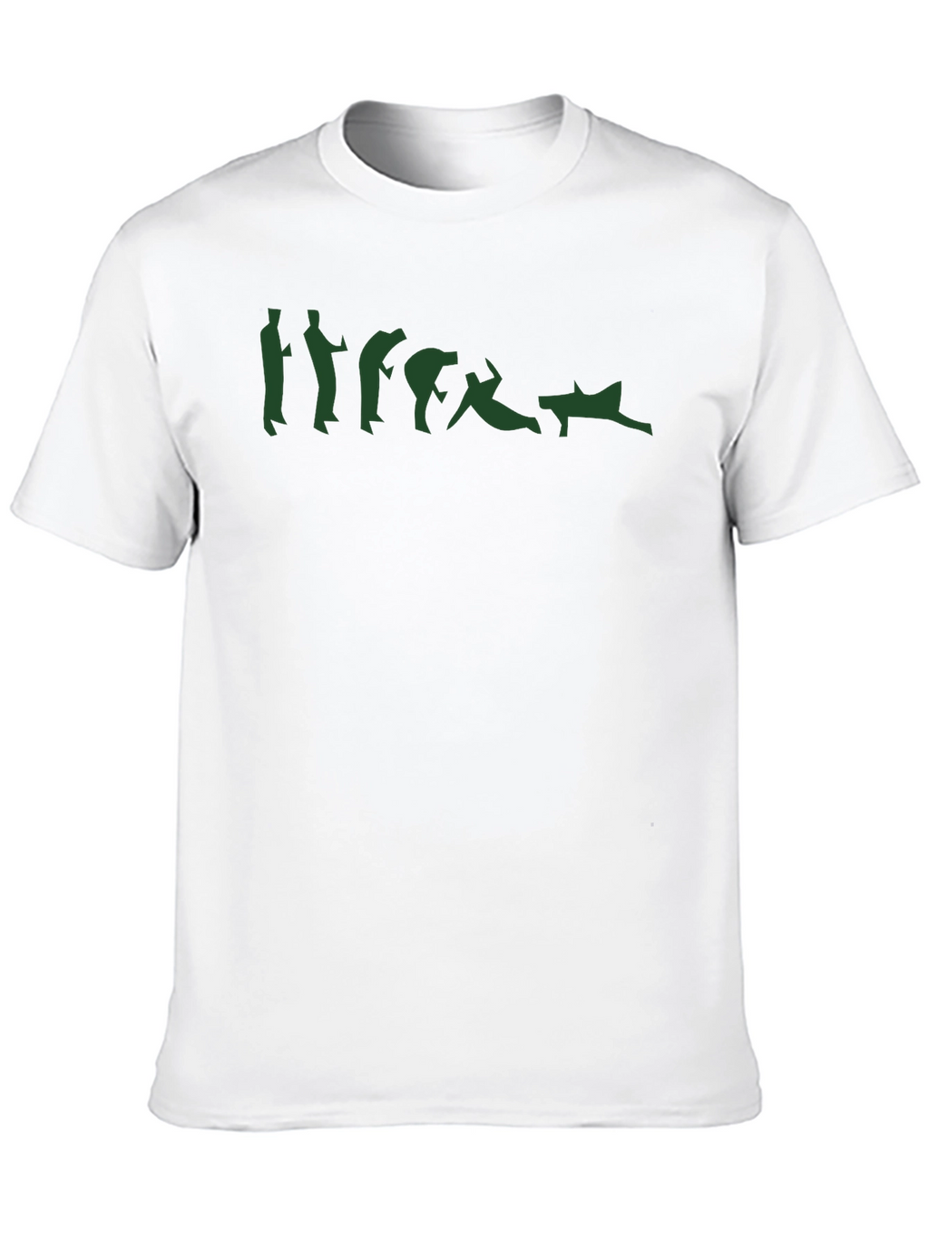 Falling Down Silhouette Black T-Shirt