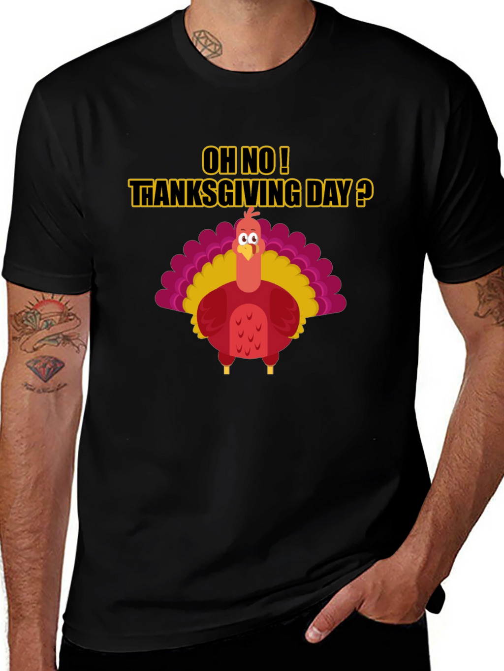 Thanksgiving Turkey Humor Graphic Tee