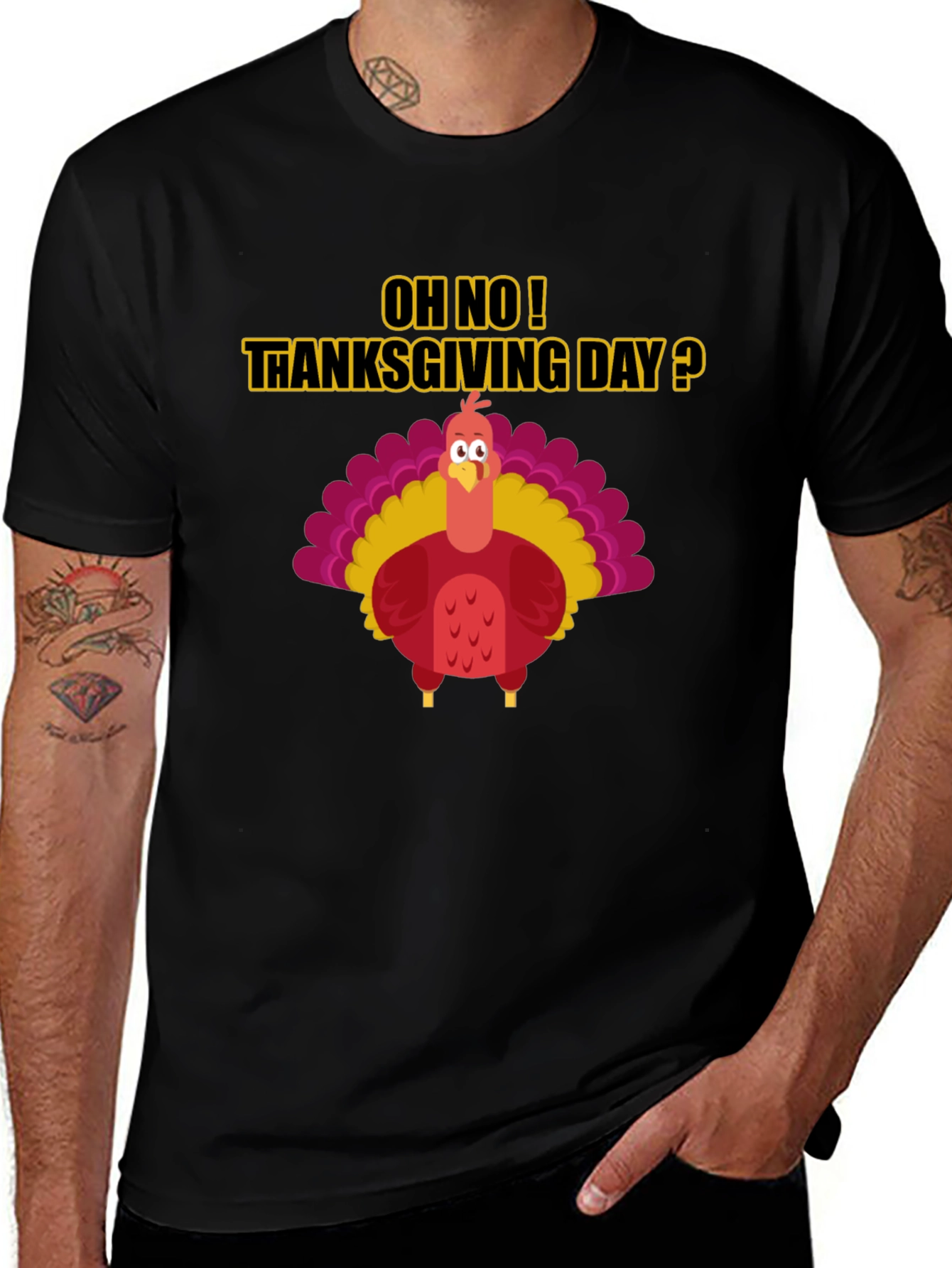 Thanksgiving Turkey Humor Graphic Tee