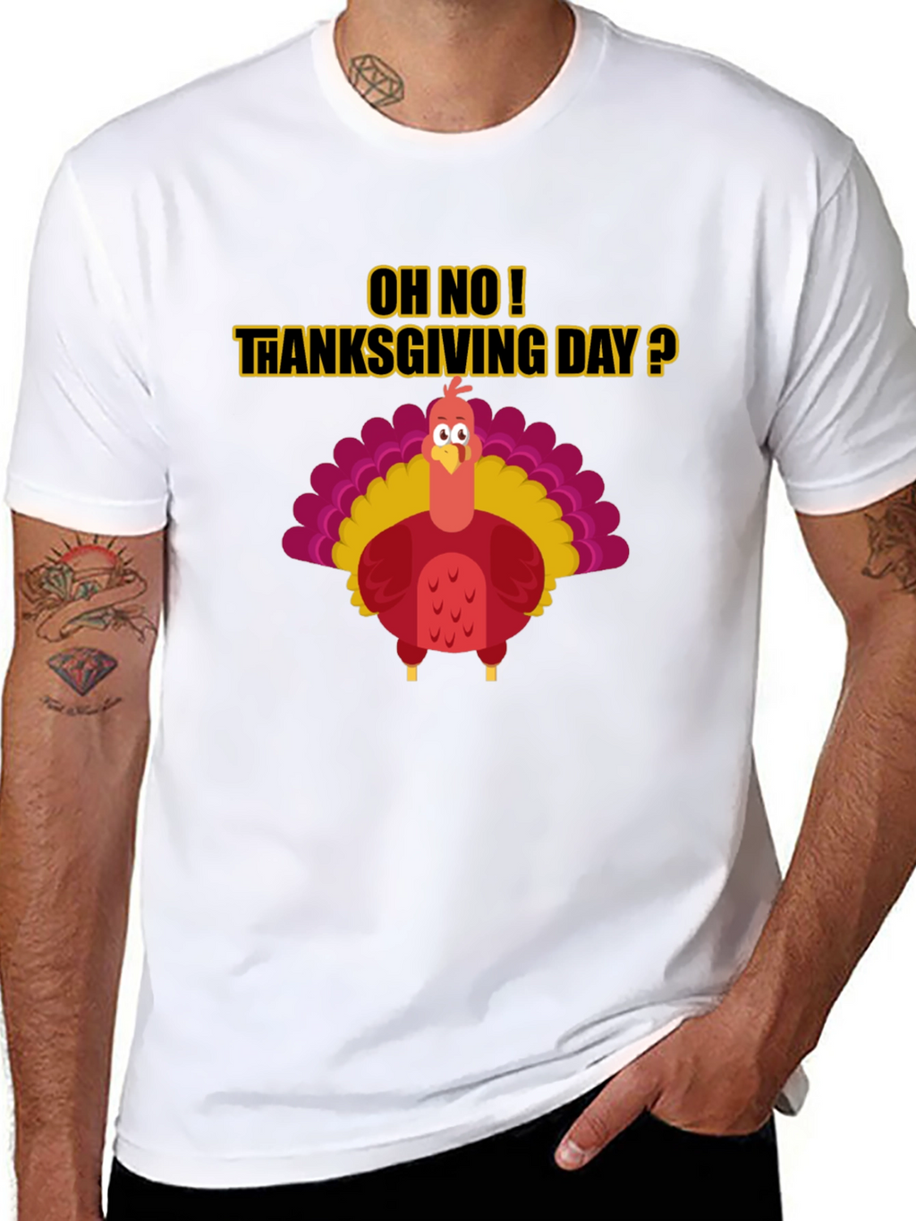 Thanksgiving Turkey Humor Graphic Tee