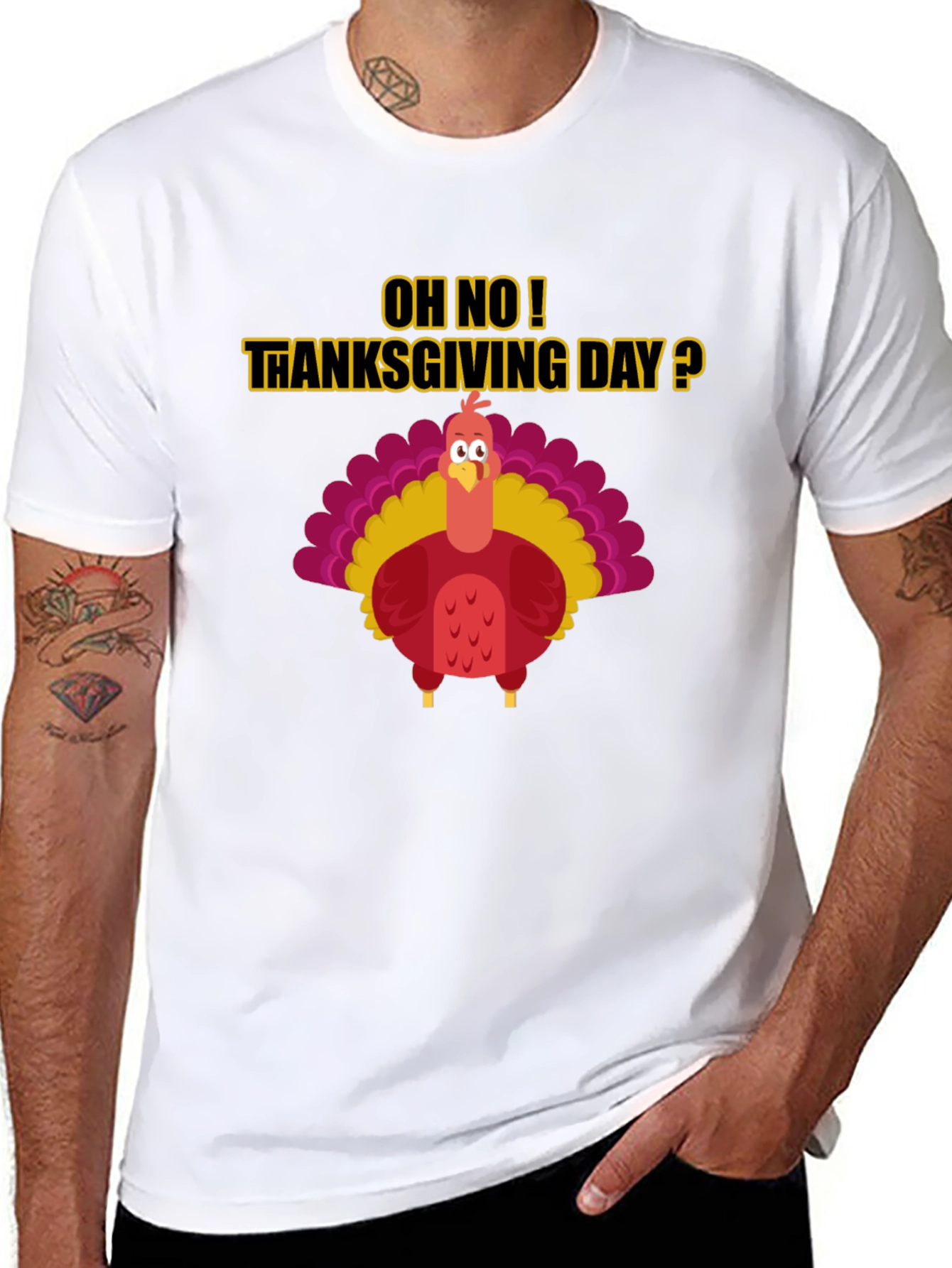 Thanksgiving Turkey Humor Graphic Tee