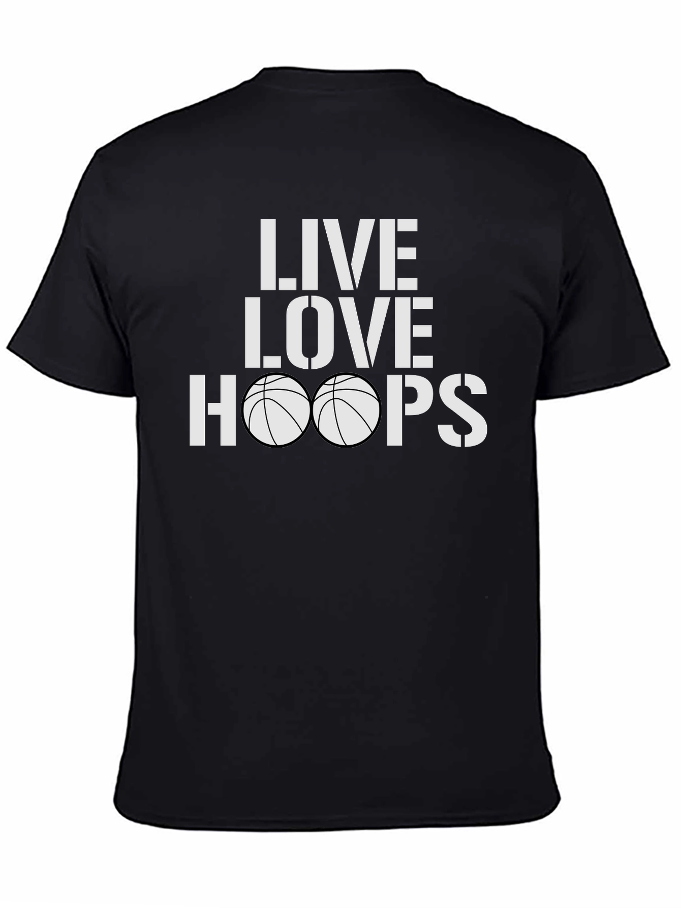 Live Love Hoops Graphic Tee - Basketball T-Shirt