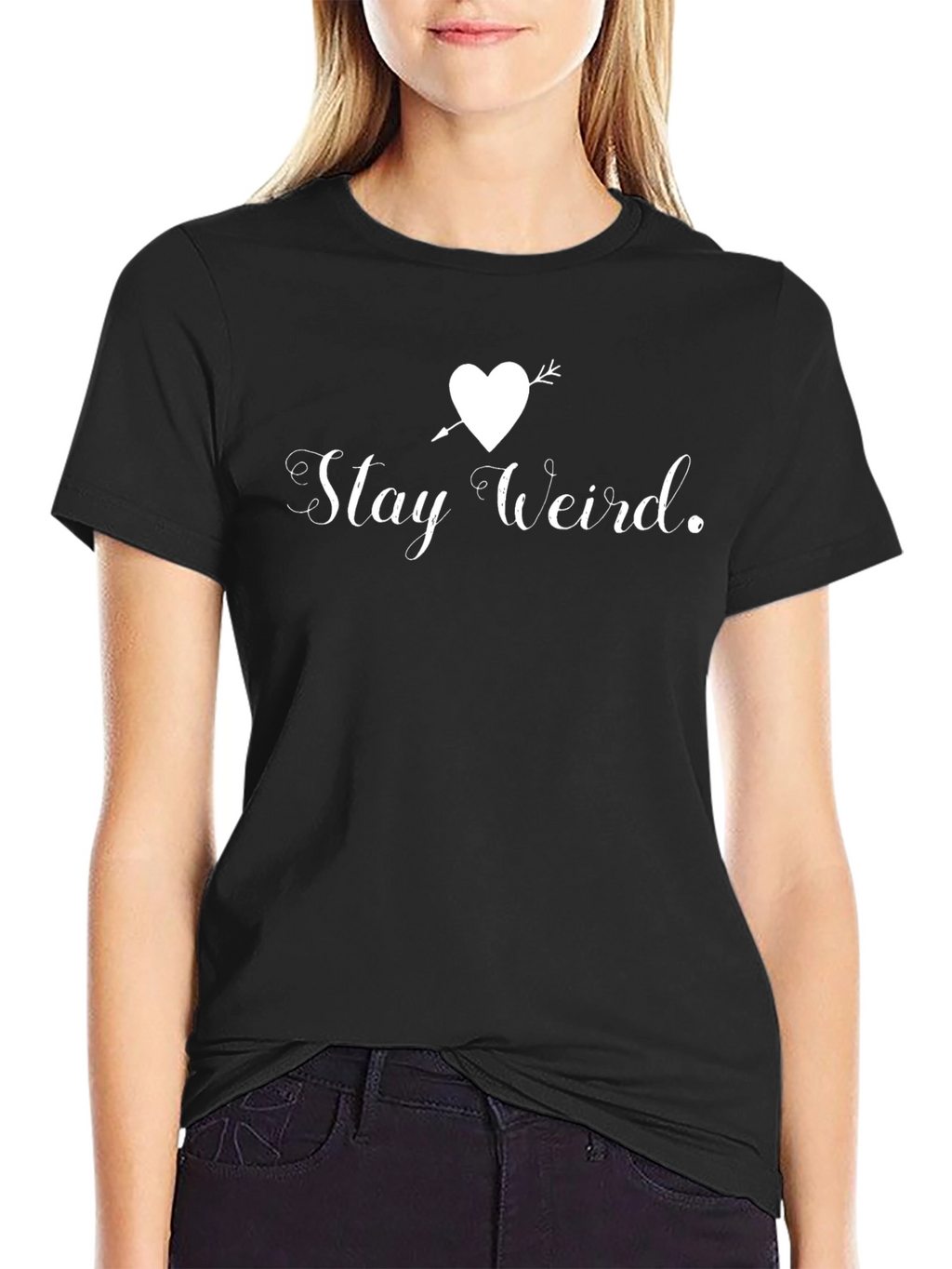 Stay Weird Heart Arrow Graphic Tee