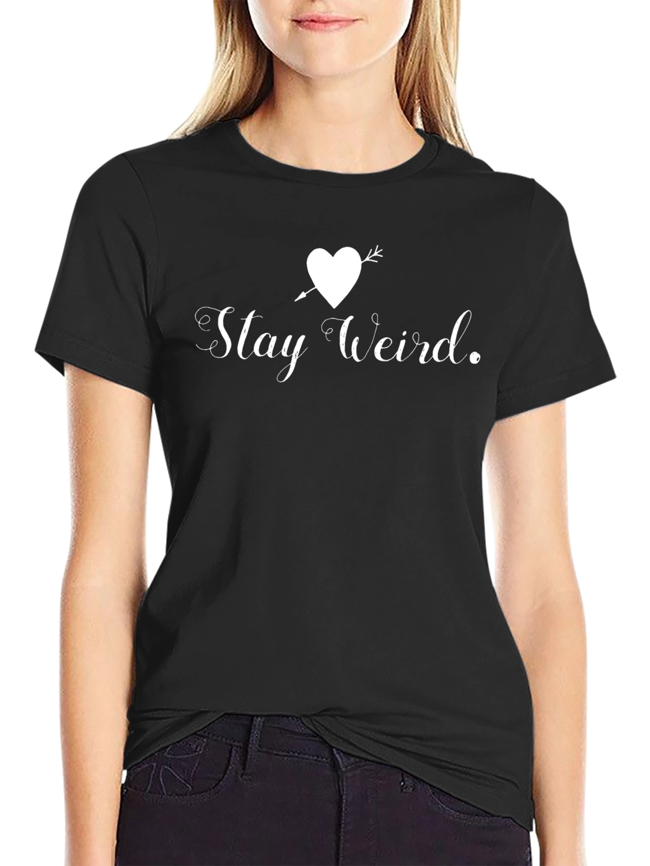 Stay Weird Heart Arrow Graphic Tee