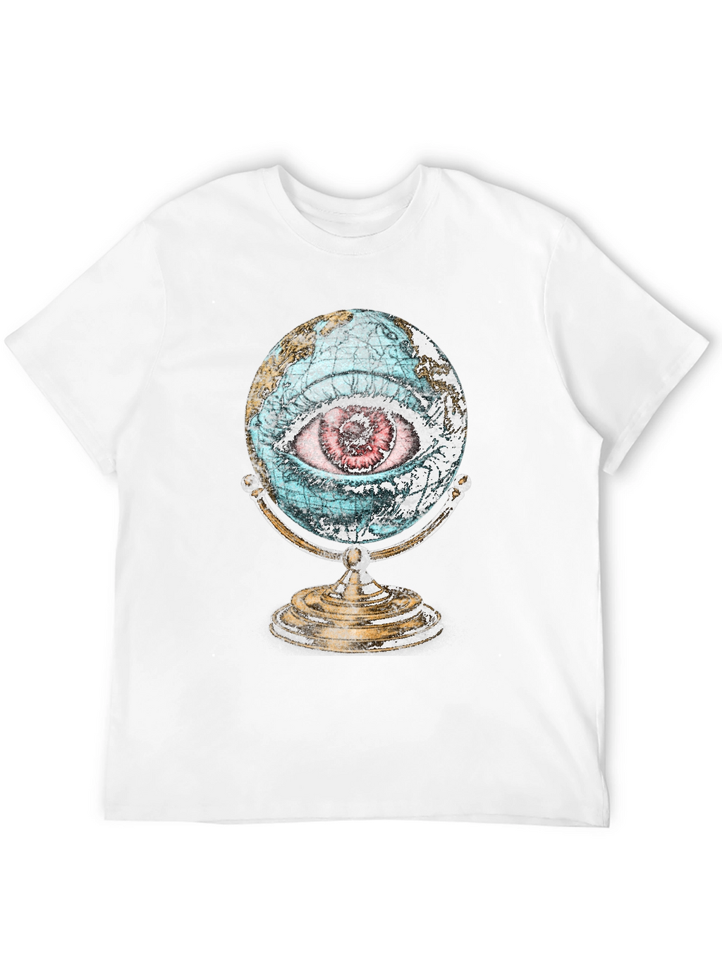 Globe Eye Graphic T-Shirt - All Seeing