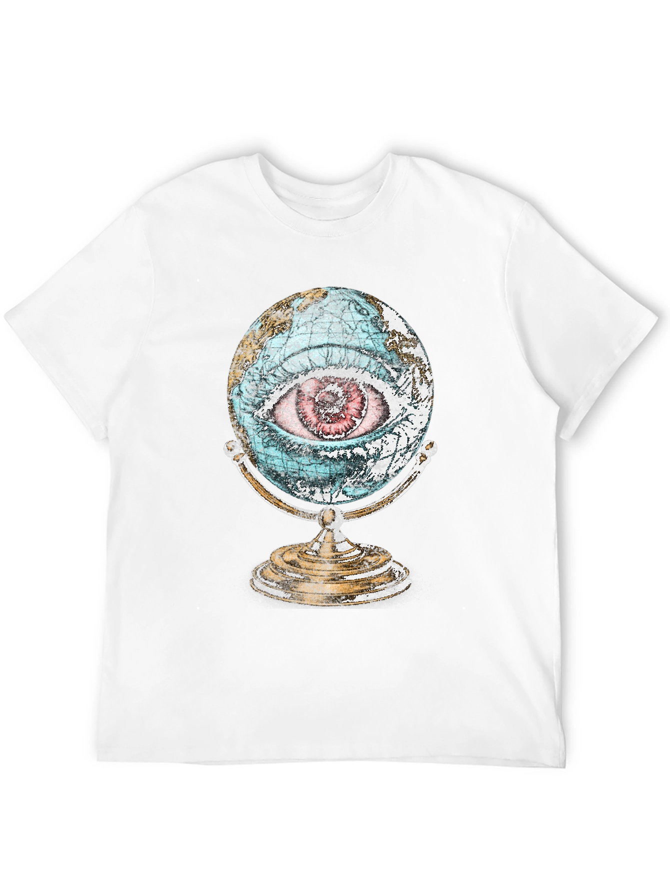 Globe Eye Graphic T-Shirt - All Seeing