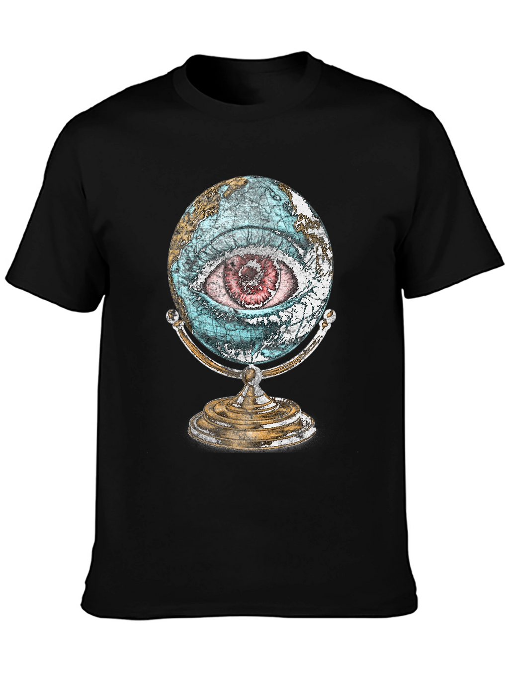 Globe Eye Graphic T-Shirt - All Seeing