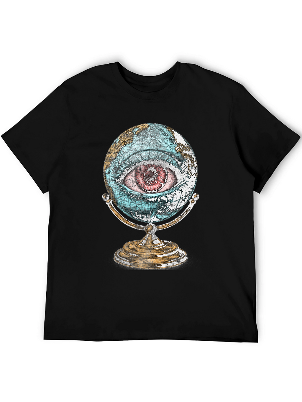 Globe Eye Graphic T-Shirt - All Seeing