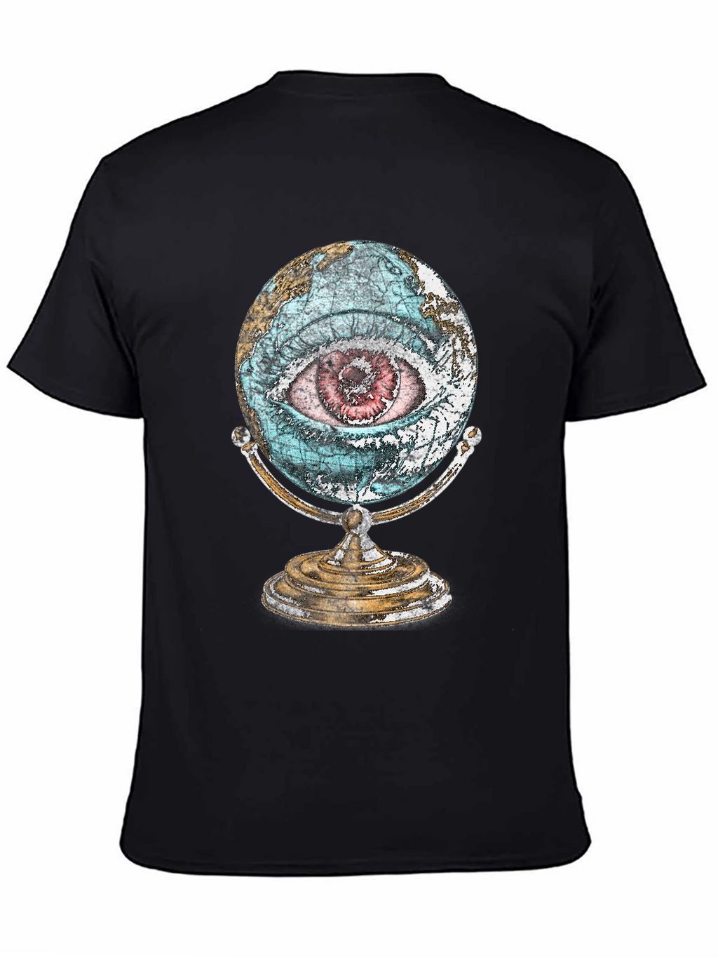 Globe Eye Graphic T-Shirt - All Seeing