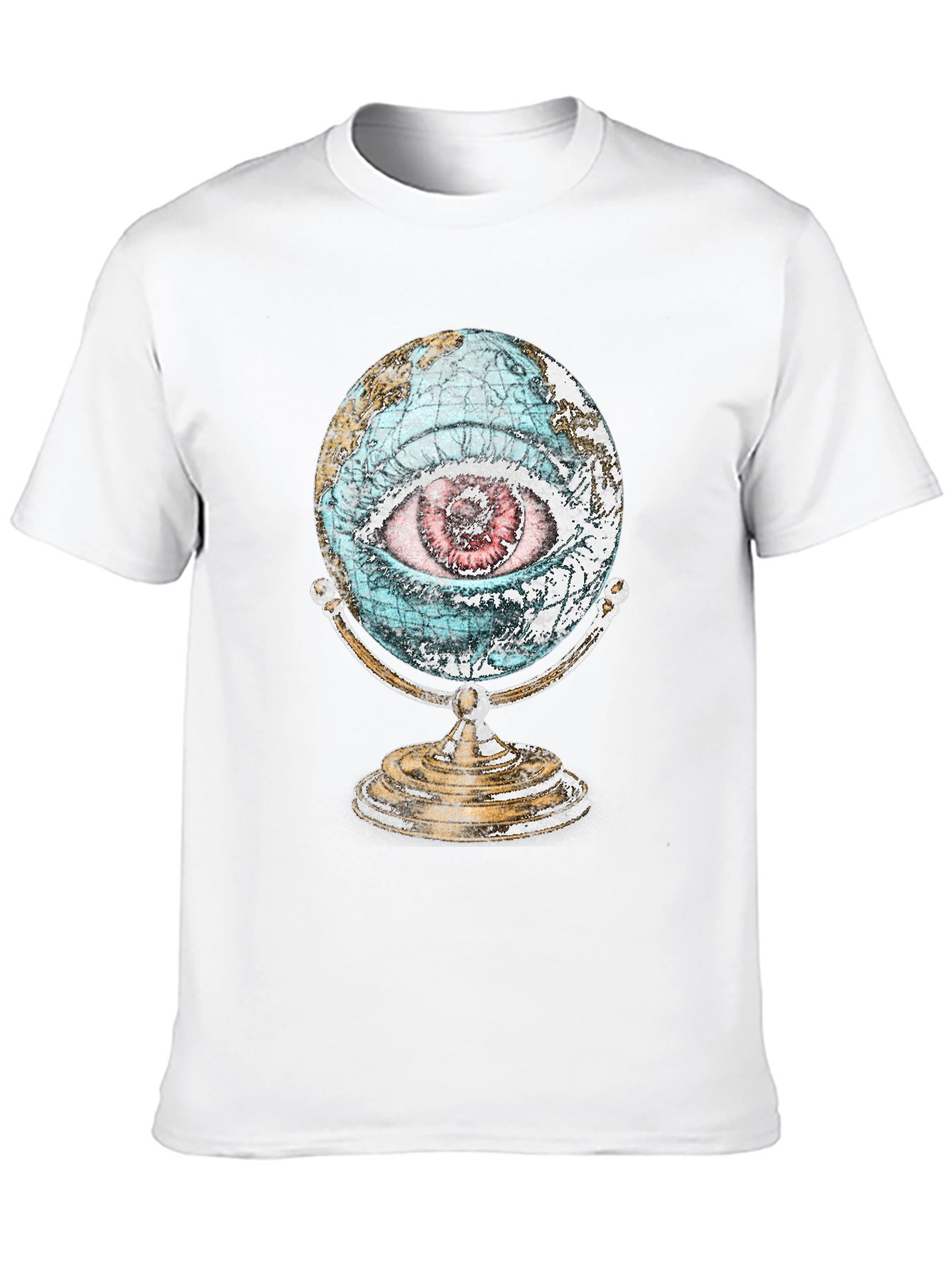 Globe Eye Graphic T-Shirt - All Seeing