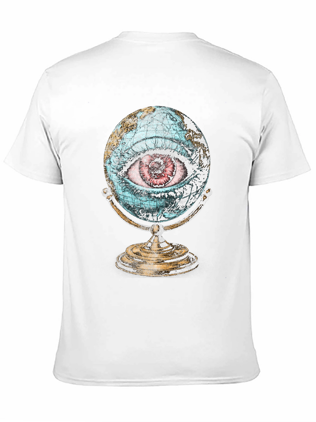 Globe Eye Graphic T-Shirt - All Seeing