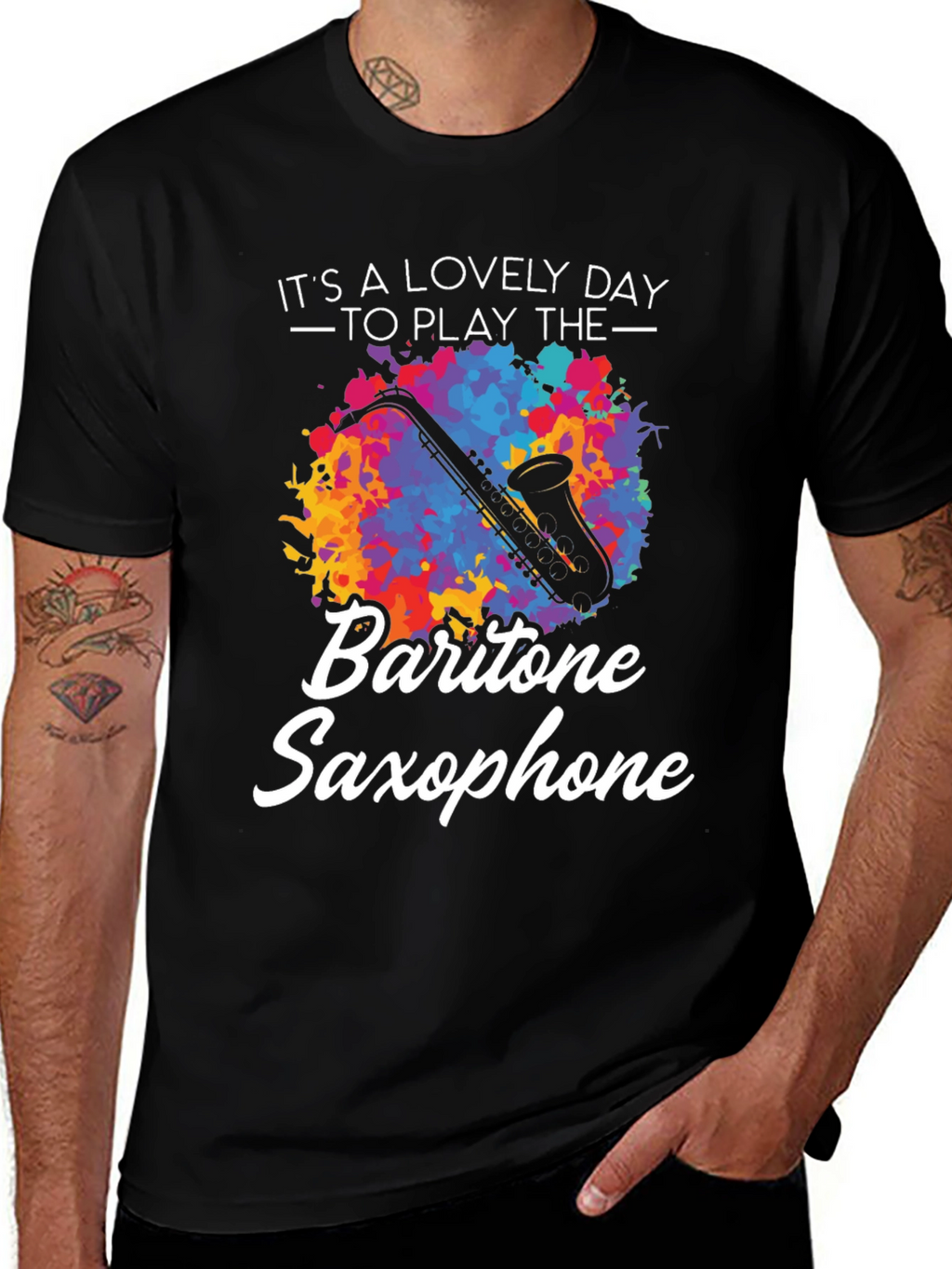 Baritone Saxophone T-Shirt - Musicians Delight
