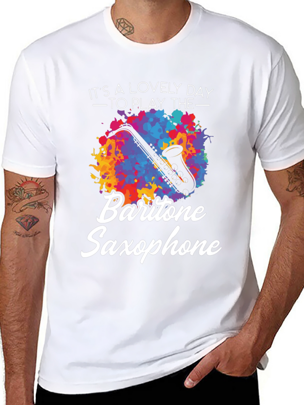 Baritone Saxophone T-Shirt - Musicians Delight