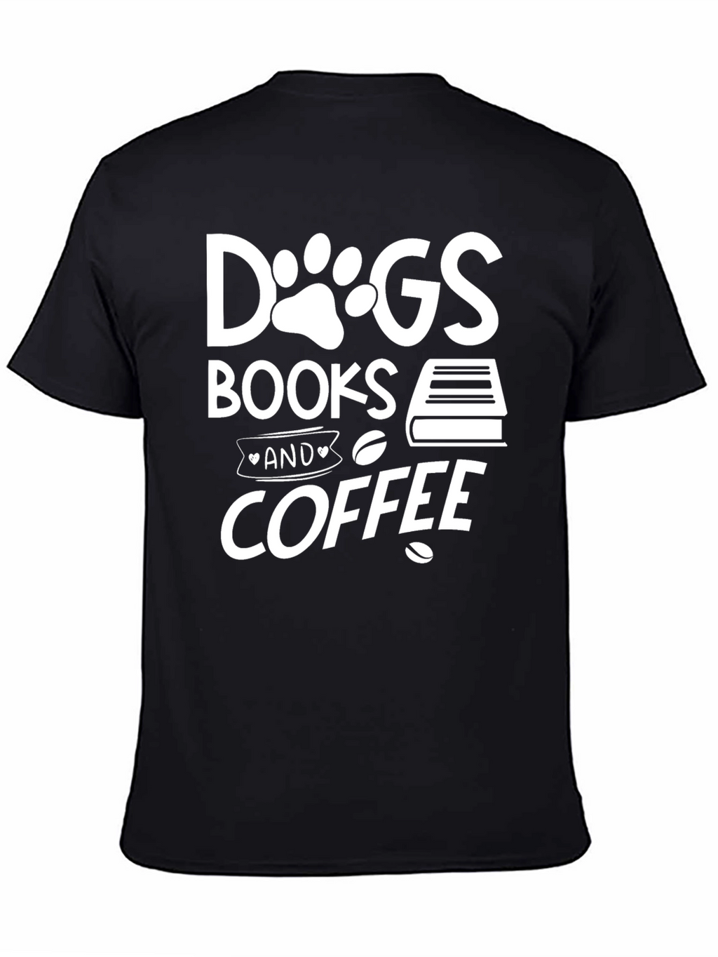 Dogs Books Coffee T-Shirt
