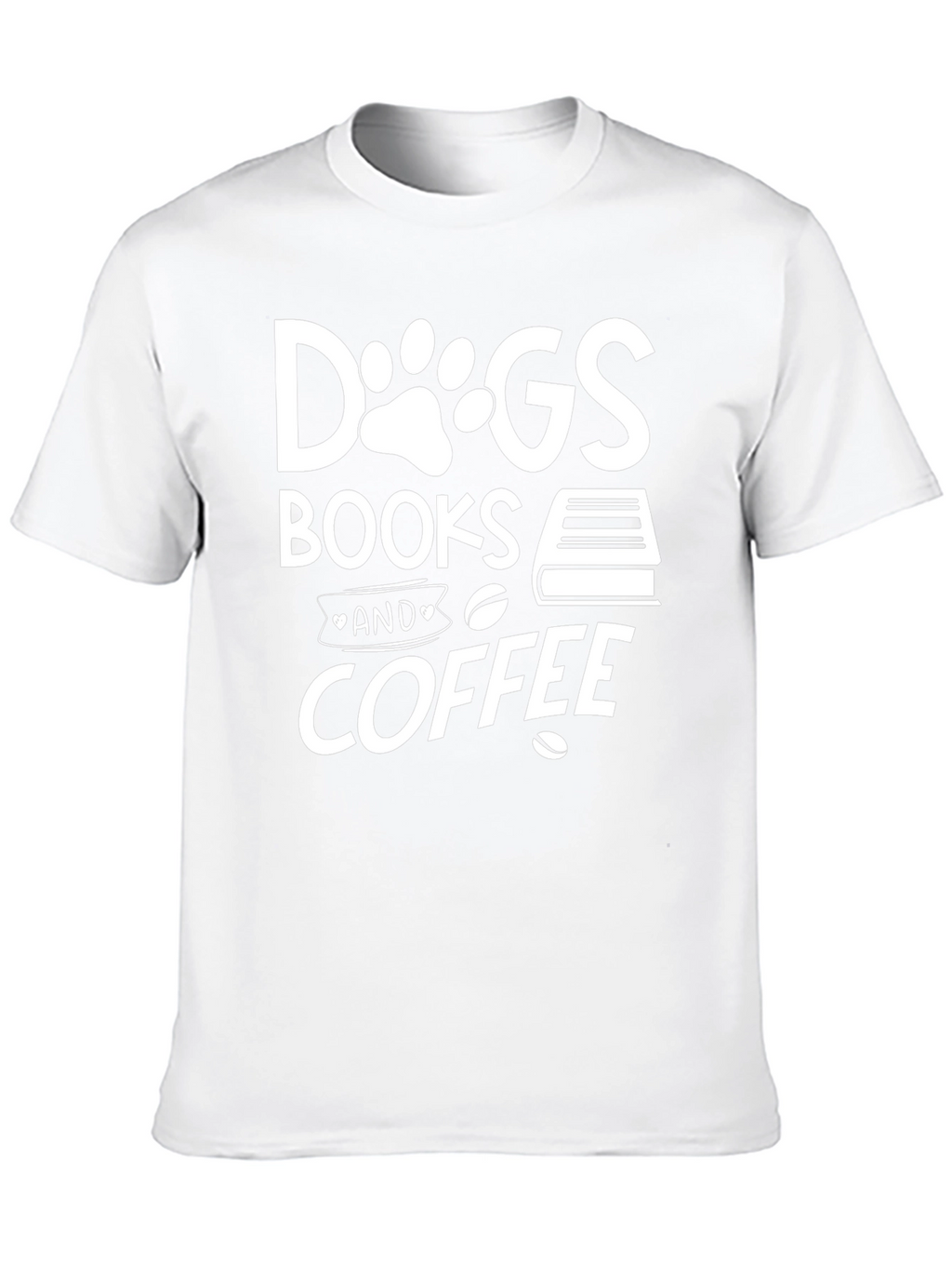 Dogs Books Coffee T-Shirt