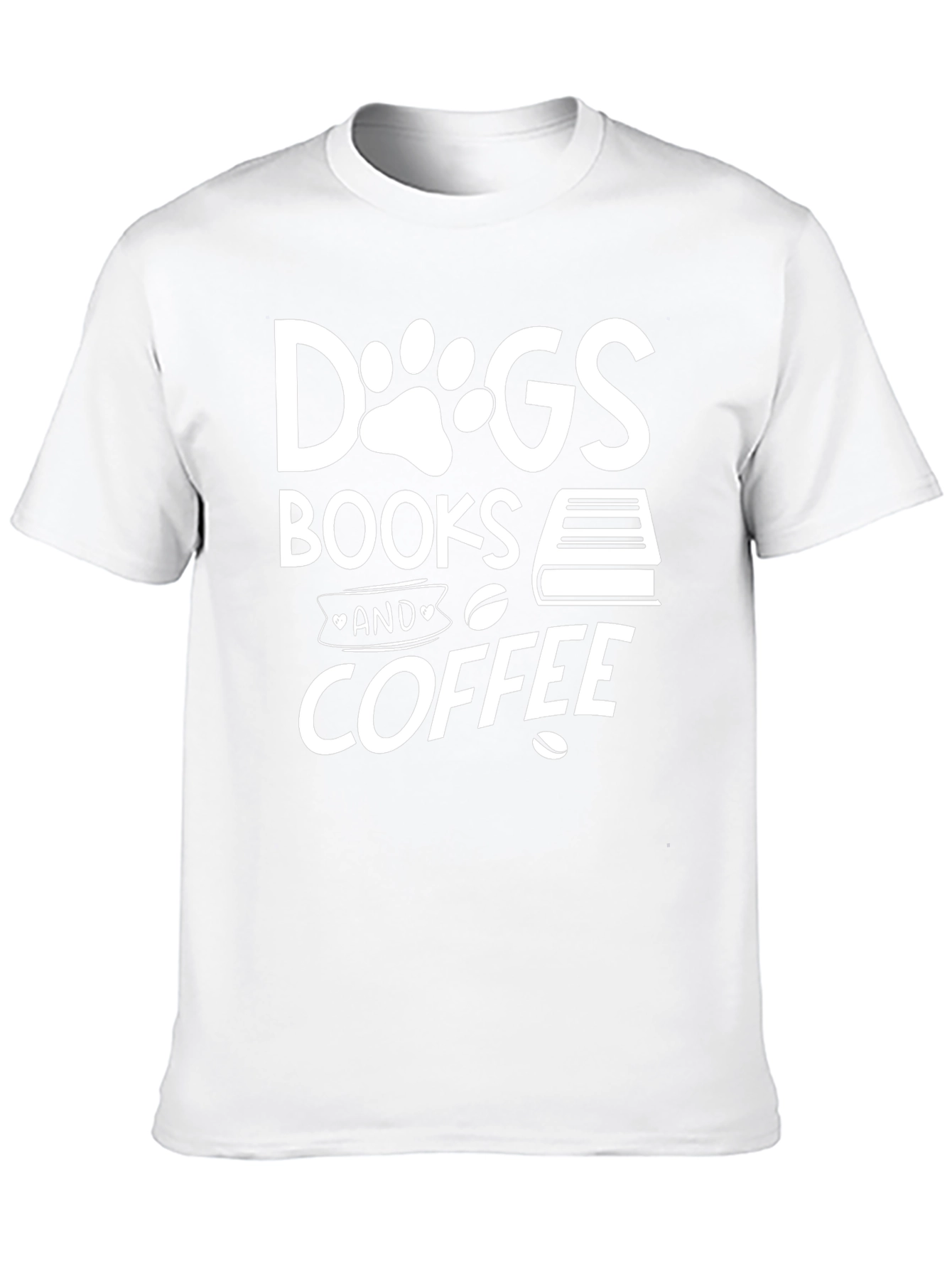 Dogs Books Coffee T-Shirt