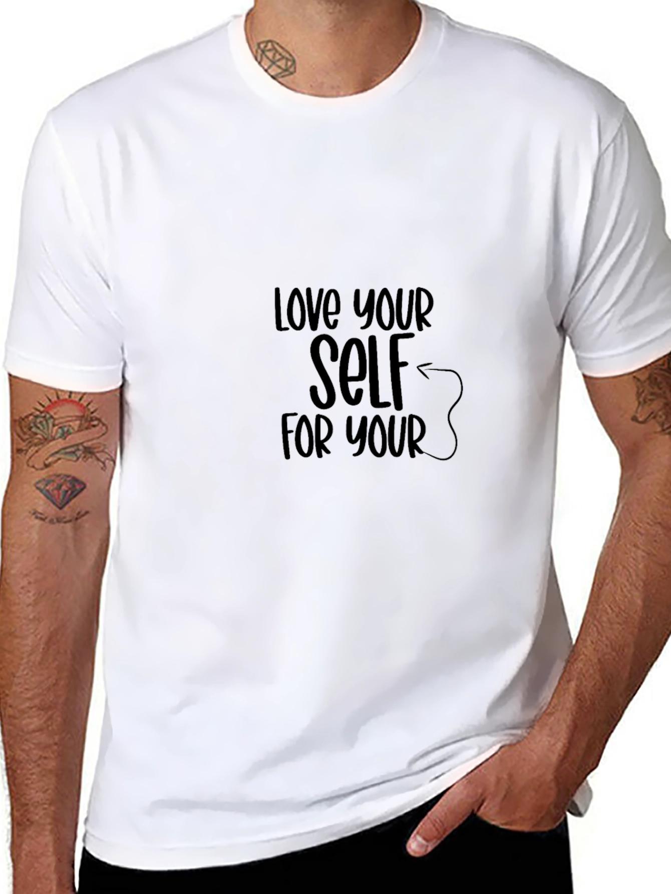 Love Yourself Black Tee - Unisex