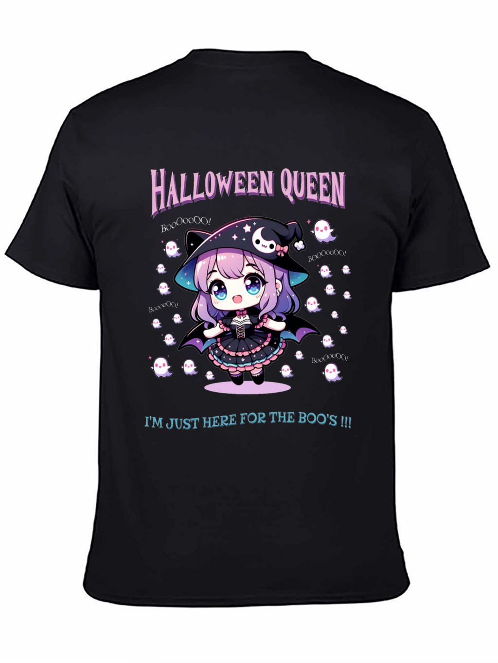 Halloween Queen Tee - Cute Anime Witch