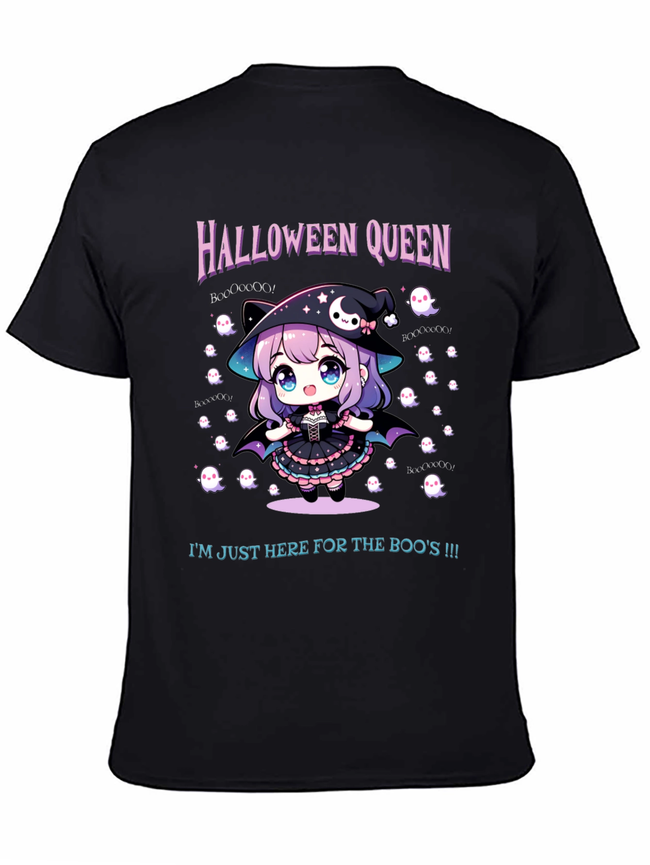 Halloween Queen Tee - Cute Anime Witch
