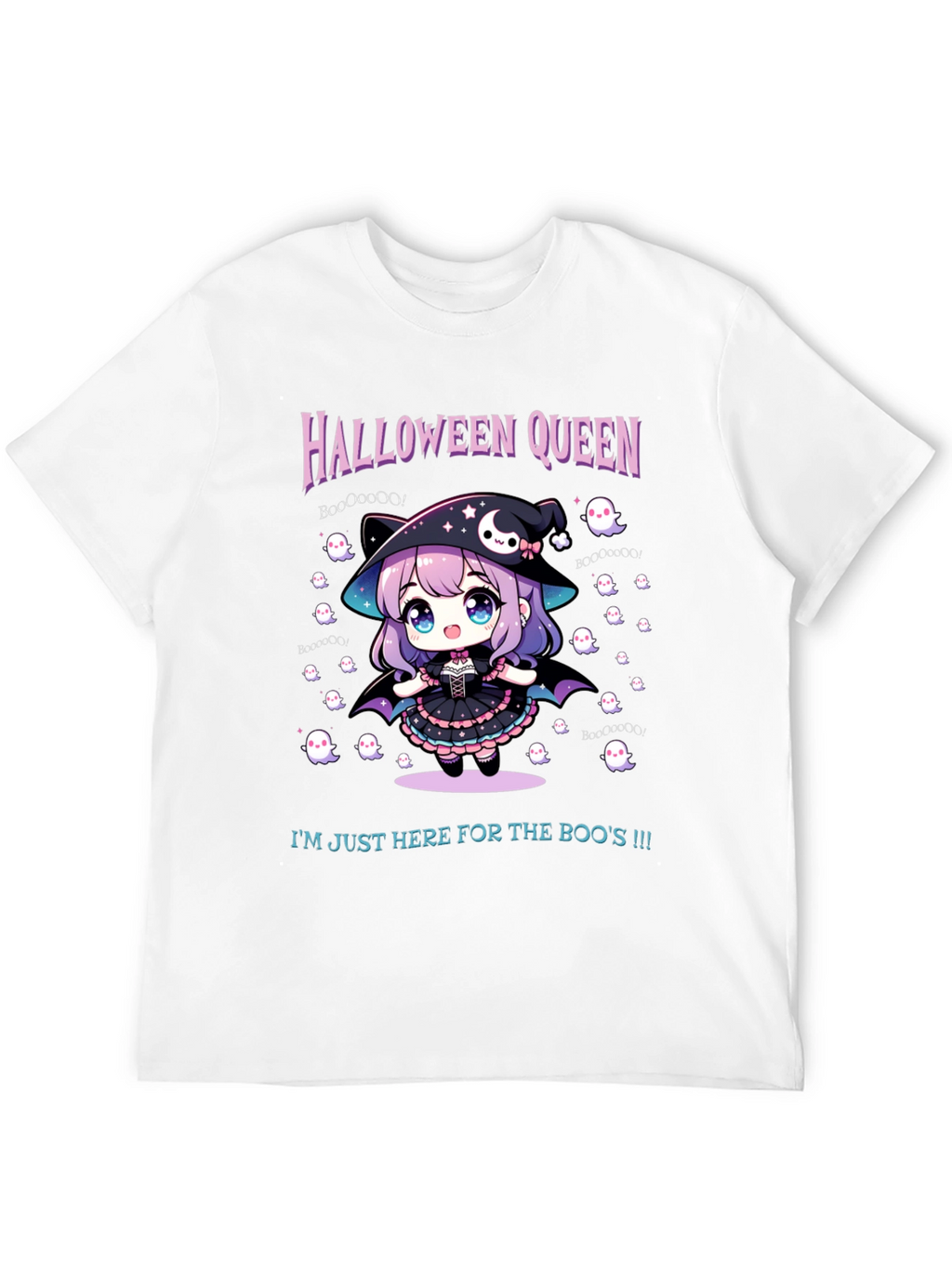 Halloween Queen Tee - Cute Anime Witch