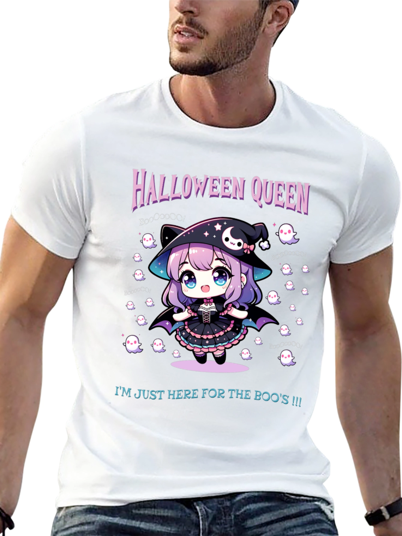 Halloween Queen Tee - Cute Anime Witch