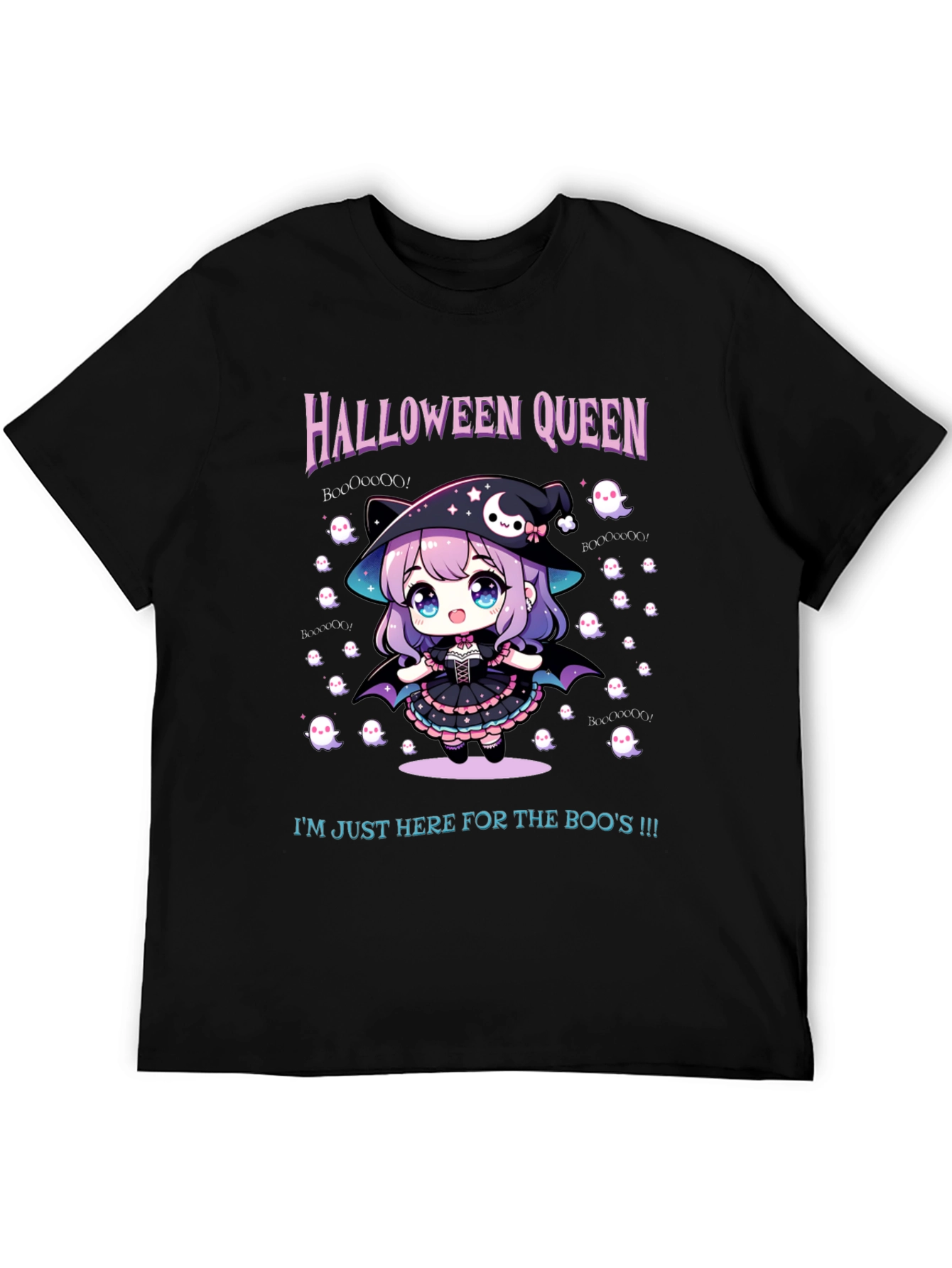 Halloween Queen Tee - Cute Anime Witch