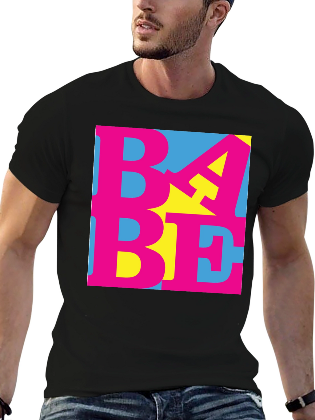 BA BE Graphic Tee - Bold Retro Design