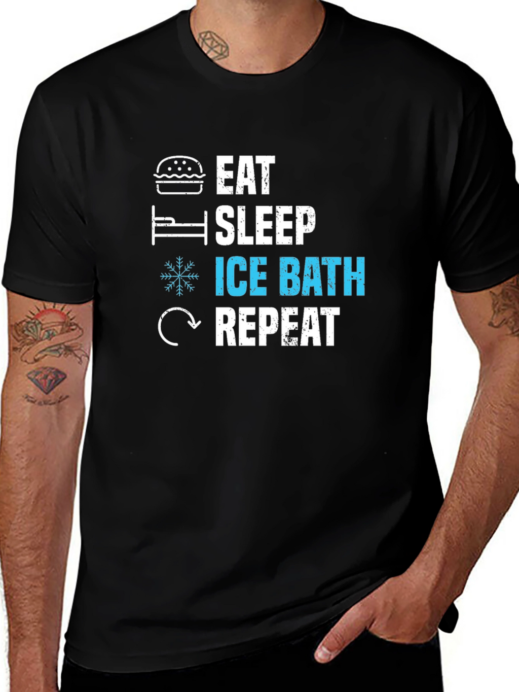 Eat Sleep Ice Bath Repeat T-Shirt