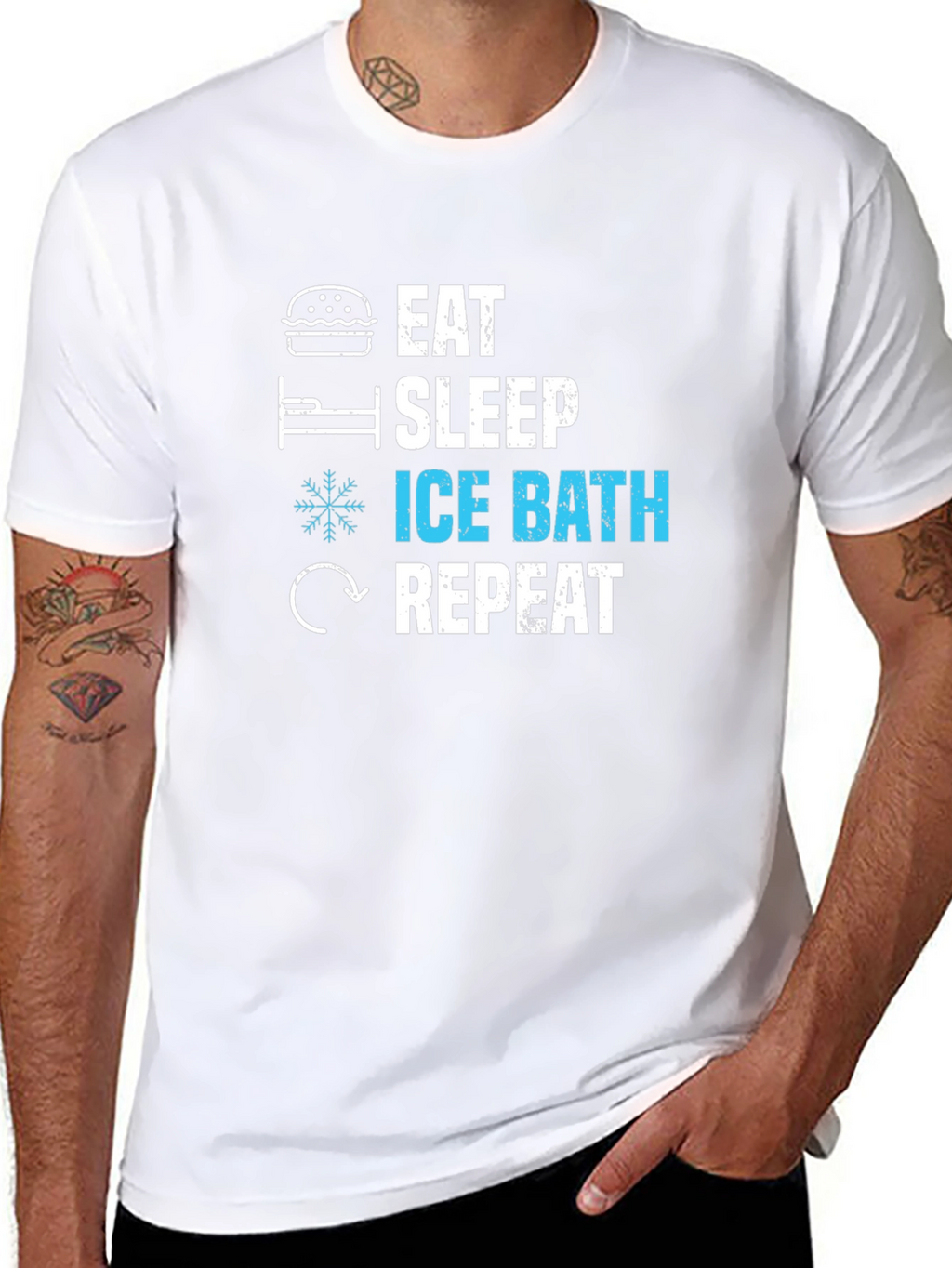 Eat Sleep Ice Bath Repeat T-Shirt