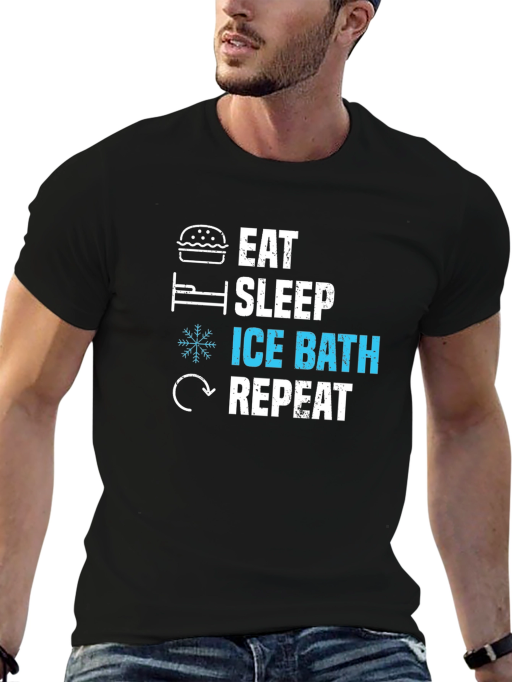 Eat Sleep Ice Bath Repeat T-Shirt