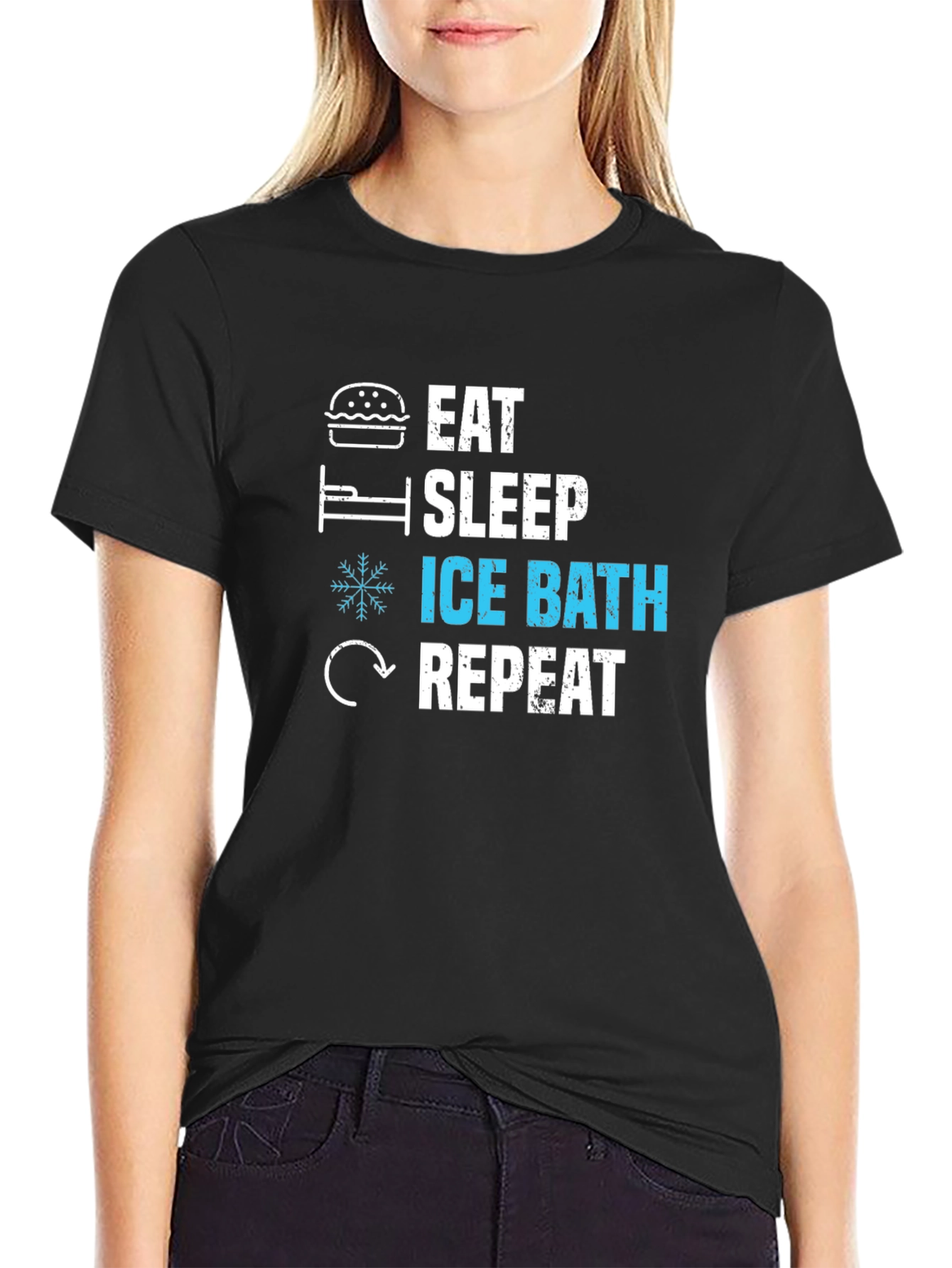 Eat Sleep Ice Bath Repeat T-Shirt