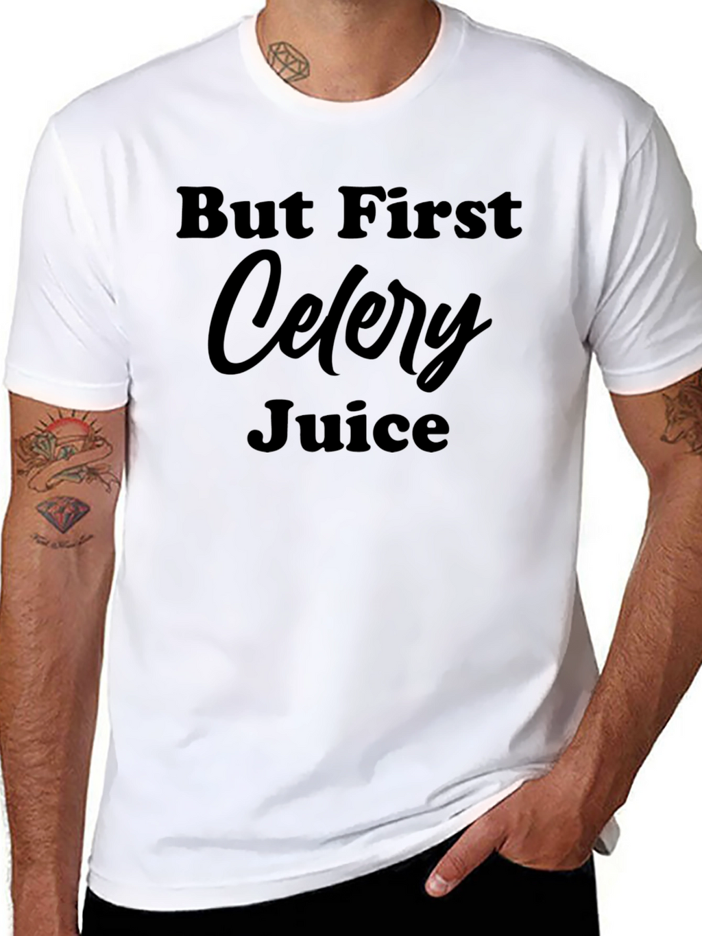 But First Celery Juice Black T-Shirt