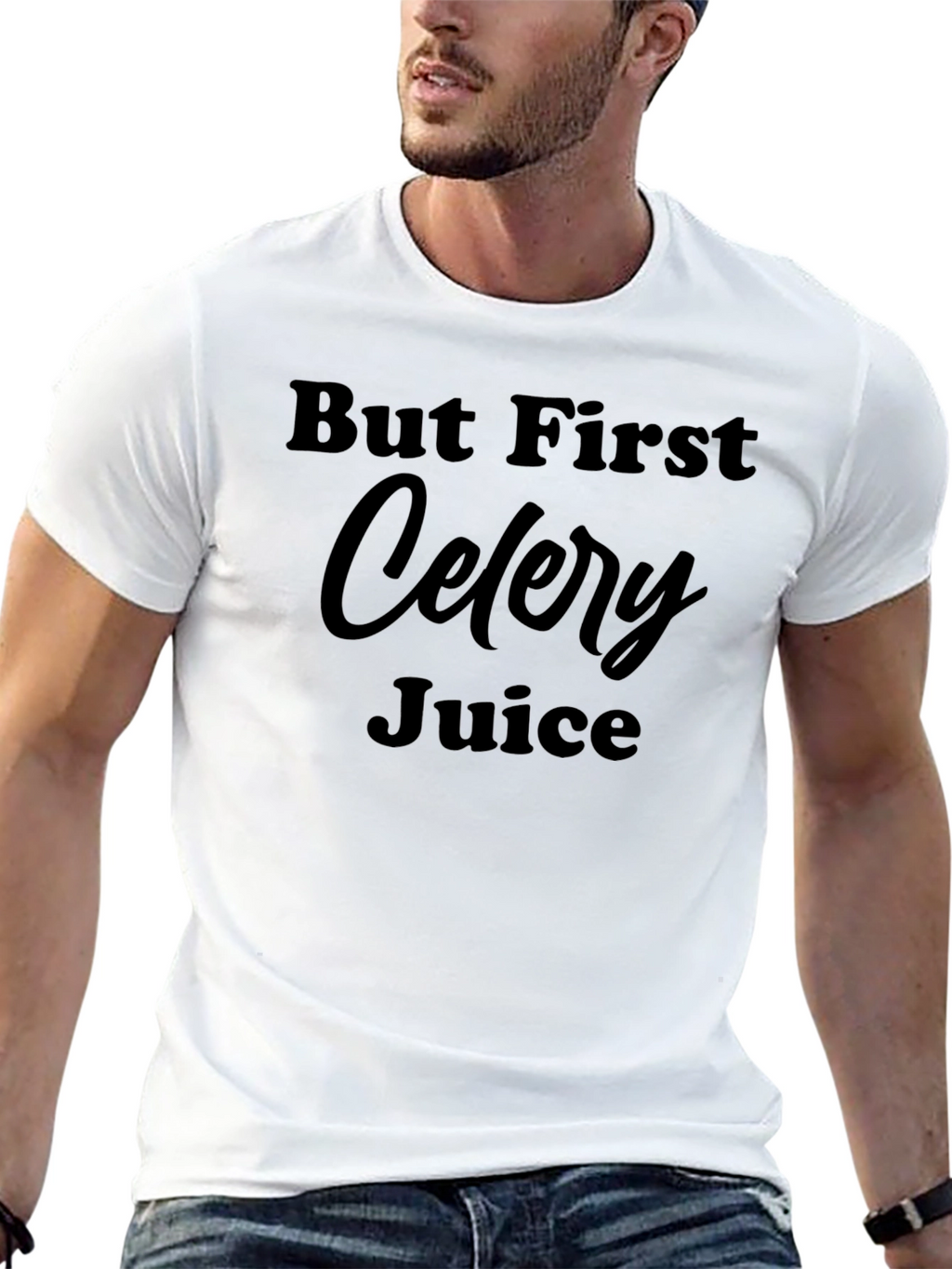But First Celery Juice Black T-Shirt