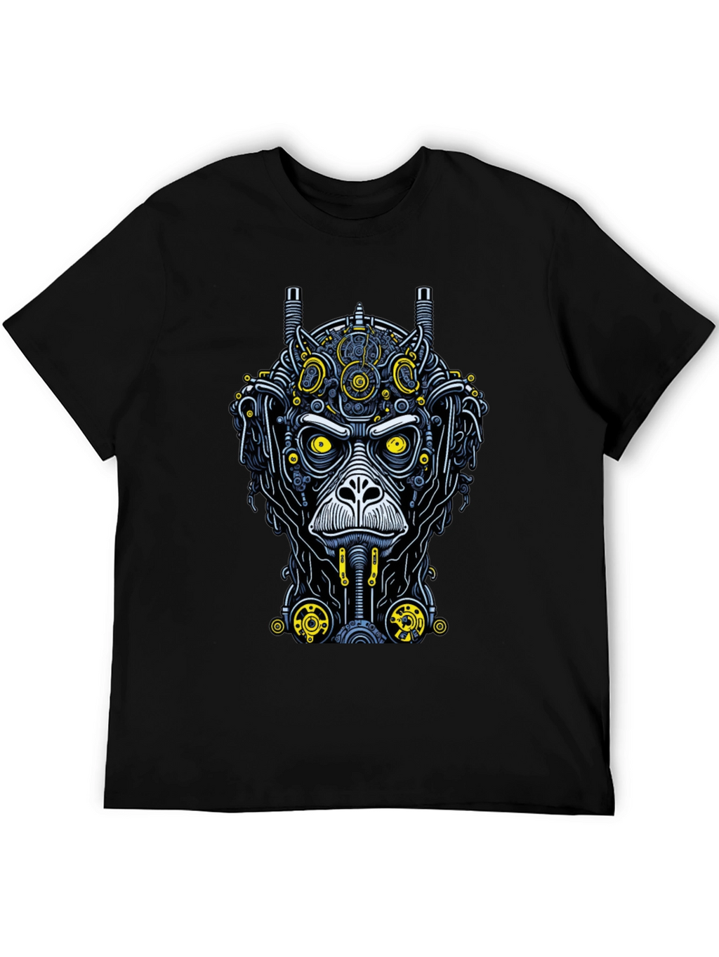 Steampunk Monkey Graphic Tee - Unique Design