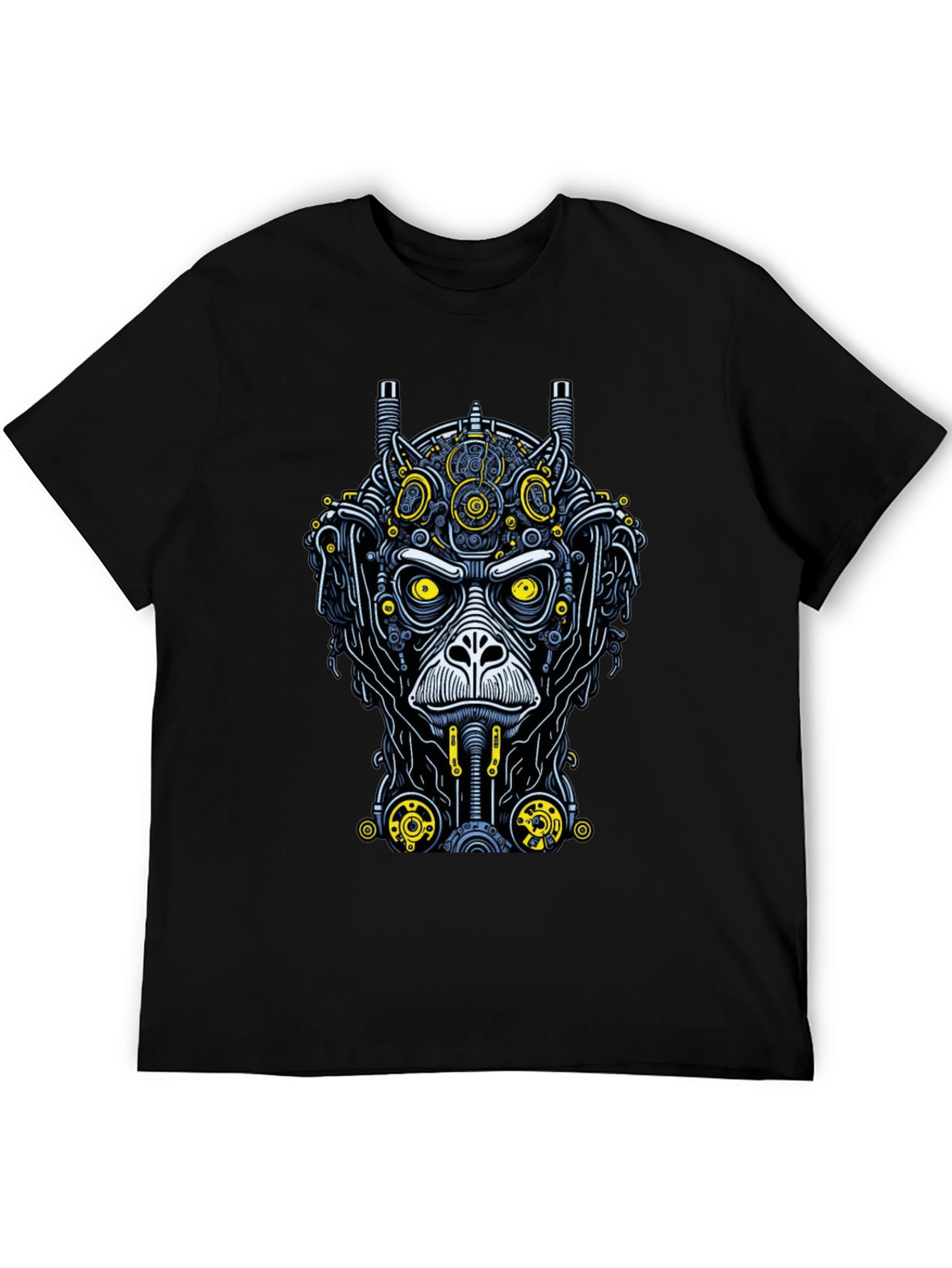 Steampunk Monkey Graphic Tee - Unique Design