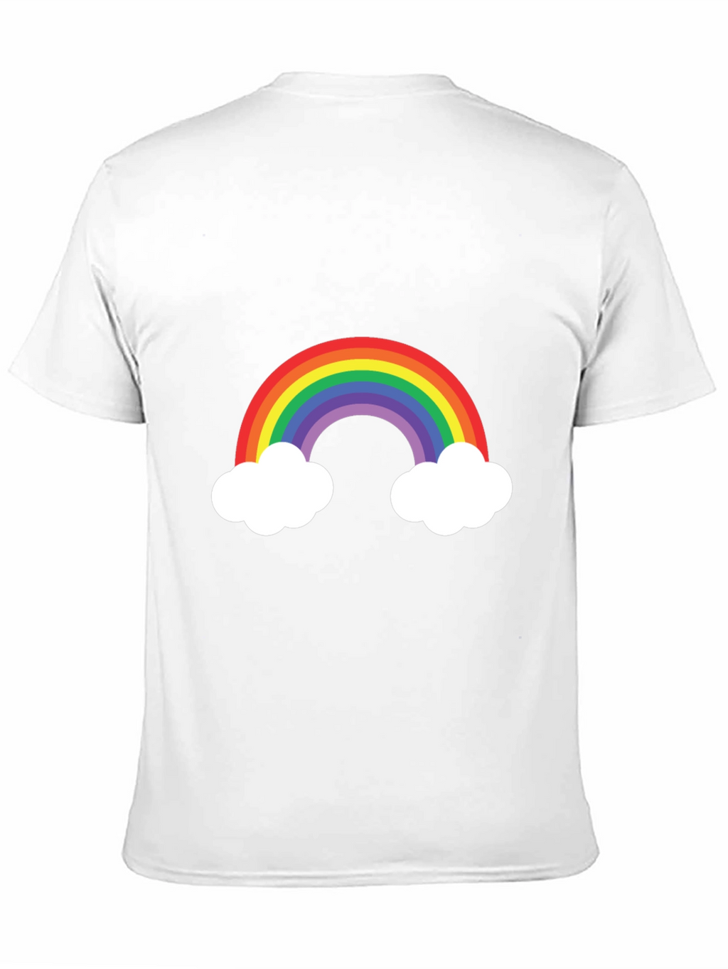 Rainbow Cloud Graphic Tee - Mens Black T-Shirt