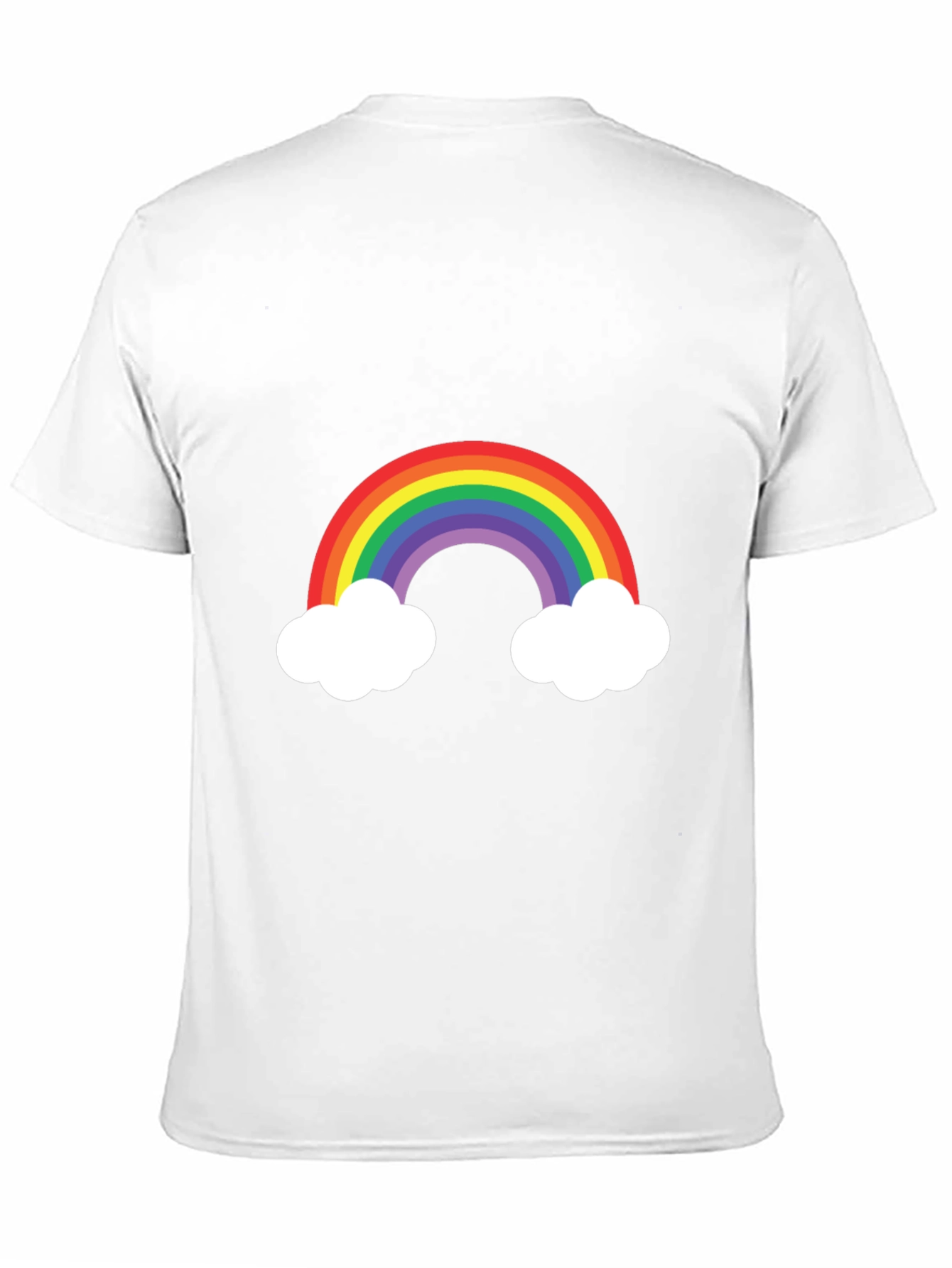 Rainbow Cloud Graphic Tee - Mens Black T-Shirt